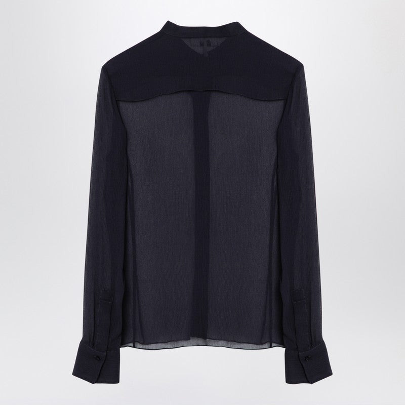 Chloé Transparent Blue Silk Blouse Women - 2