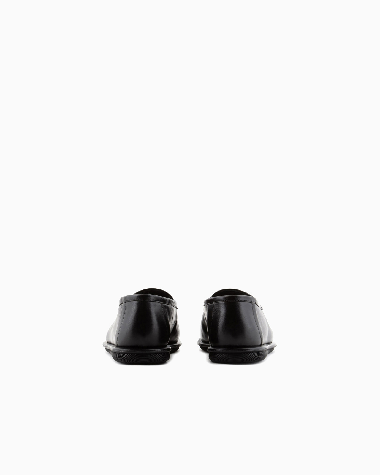 Nappa leather loafers with embroidered logo - 4