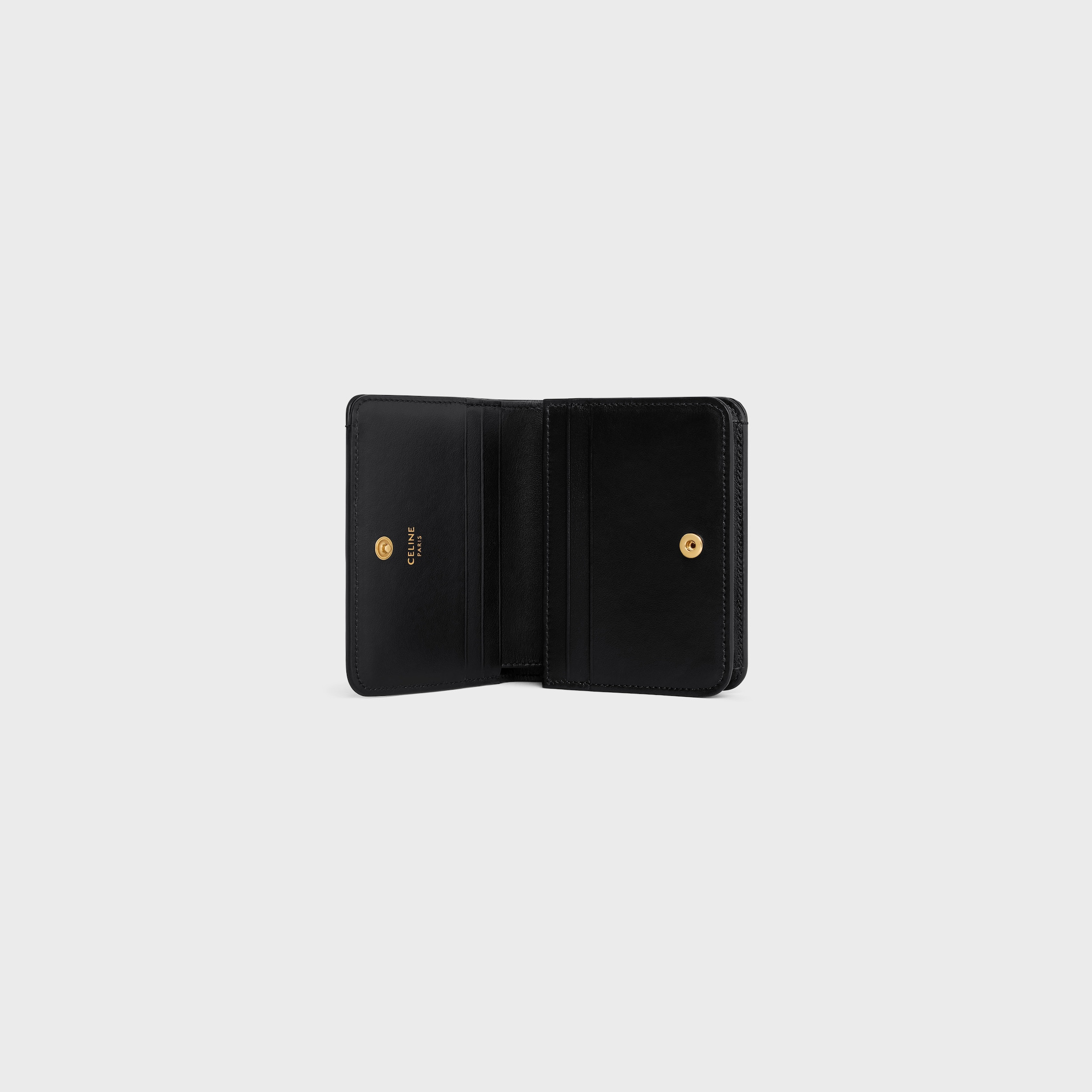 TRIOMPHE COMPACT WALLET in Shiny calfskin - 4