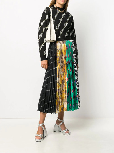 MSGM floral animal print skirt outlook