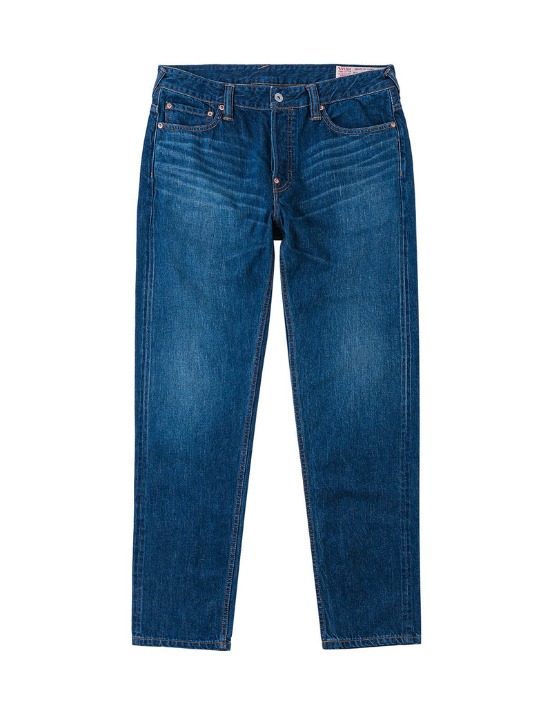 EVISU Mid-washed Seagull Print Taper Fit Jeans #2017 outlook