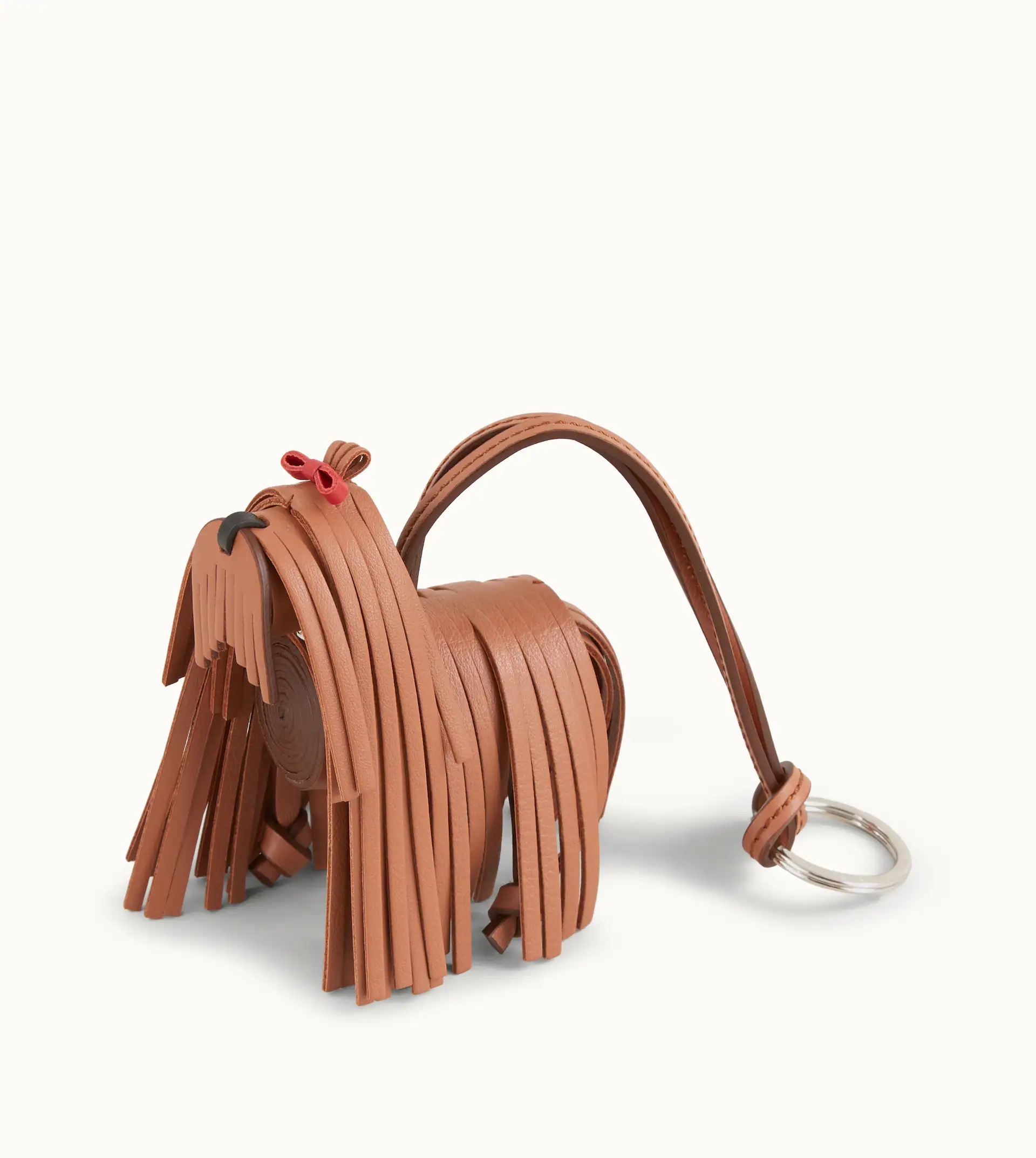 KEY HOLDER IN LEATHER - BROWN - 2
