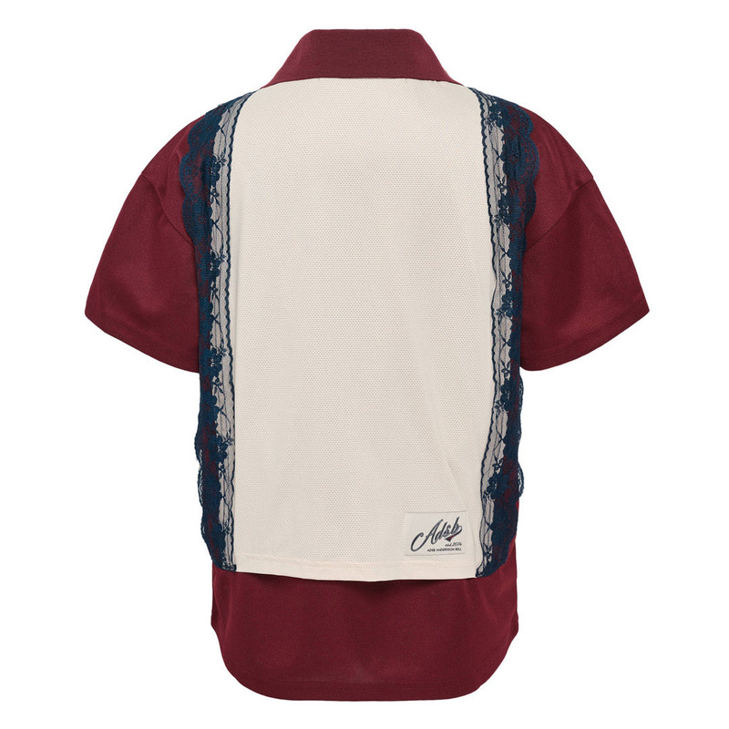 Andersson Bell Lace Trimmed Polo Jersey Top outlook