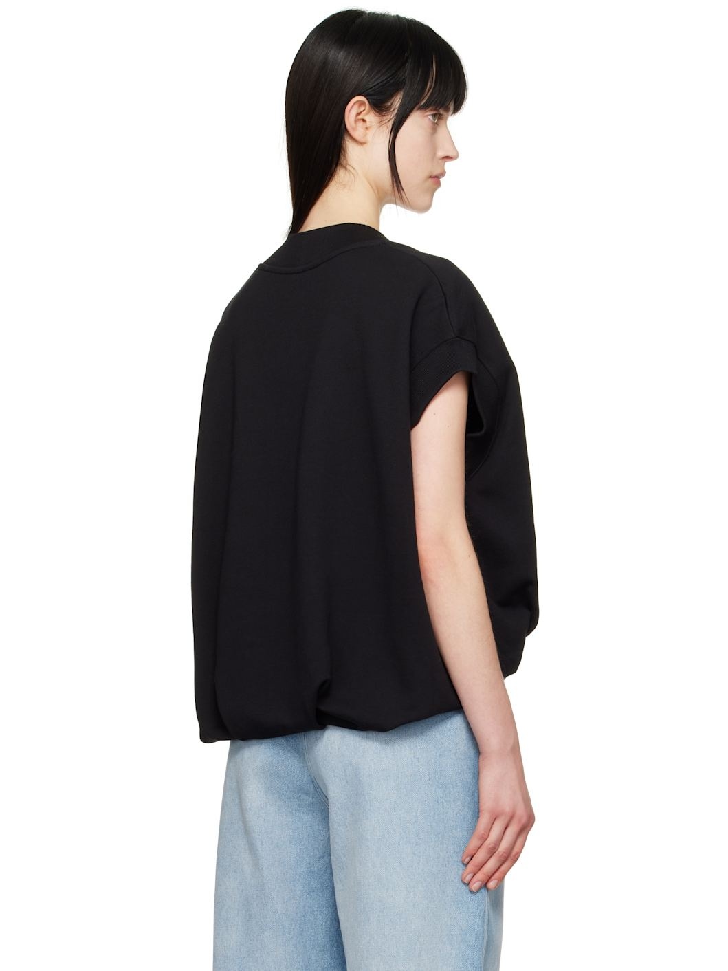 Black V-Neck Vest - 3