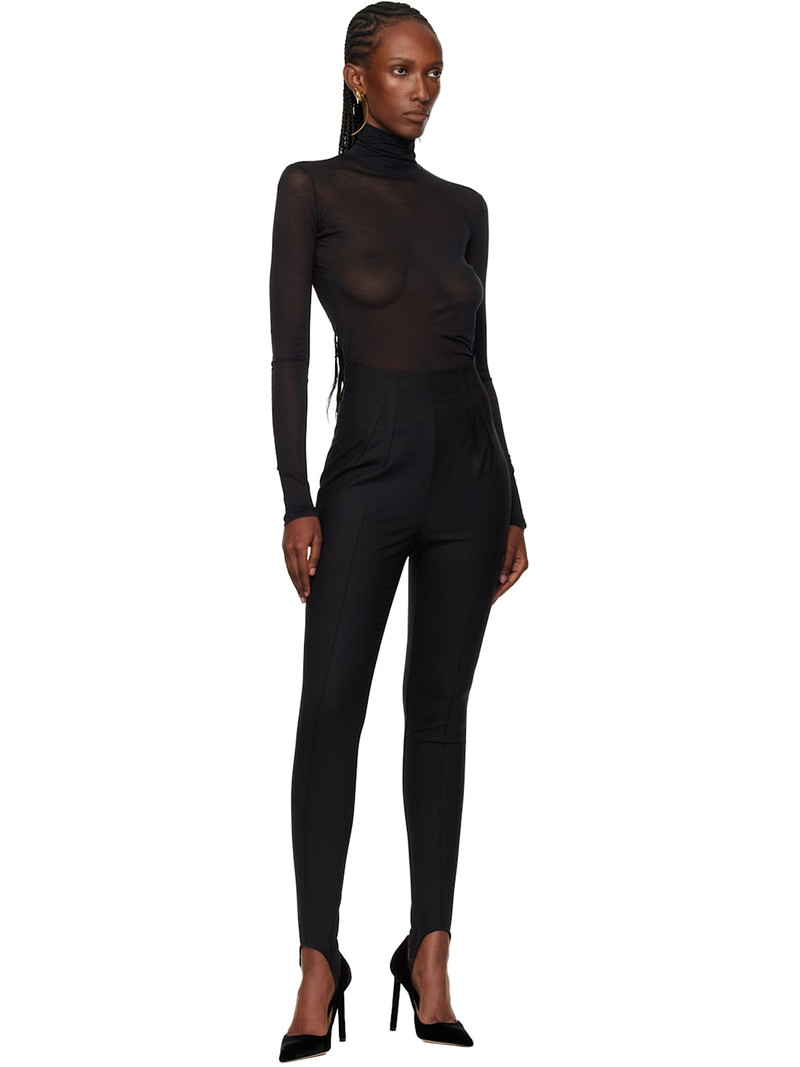 MUGLER Black Tailored Leggings outlook