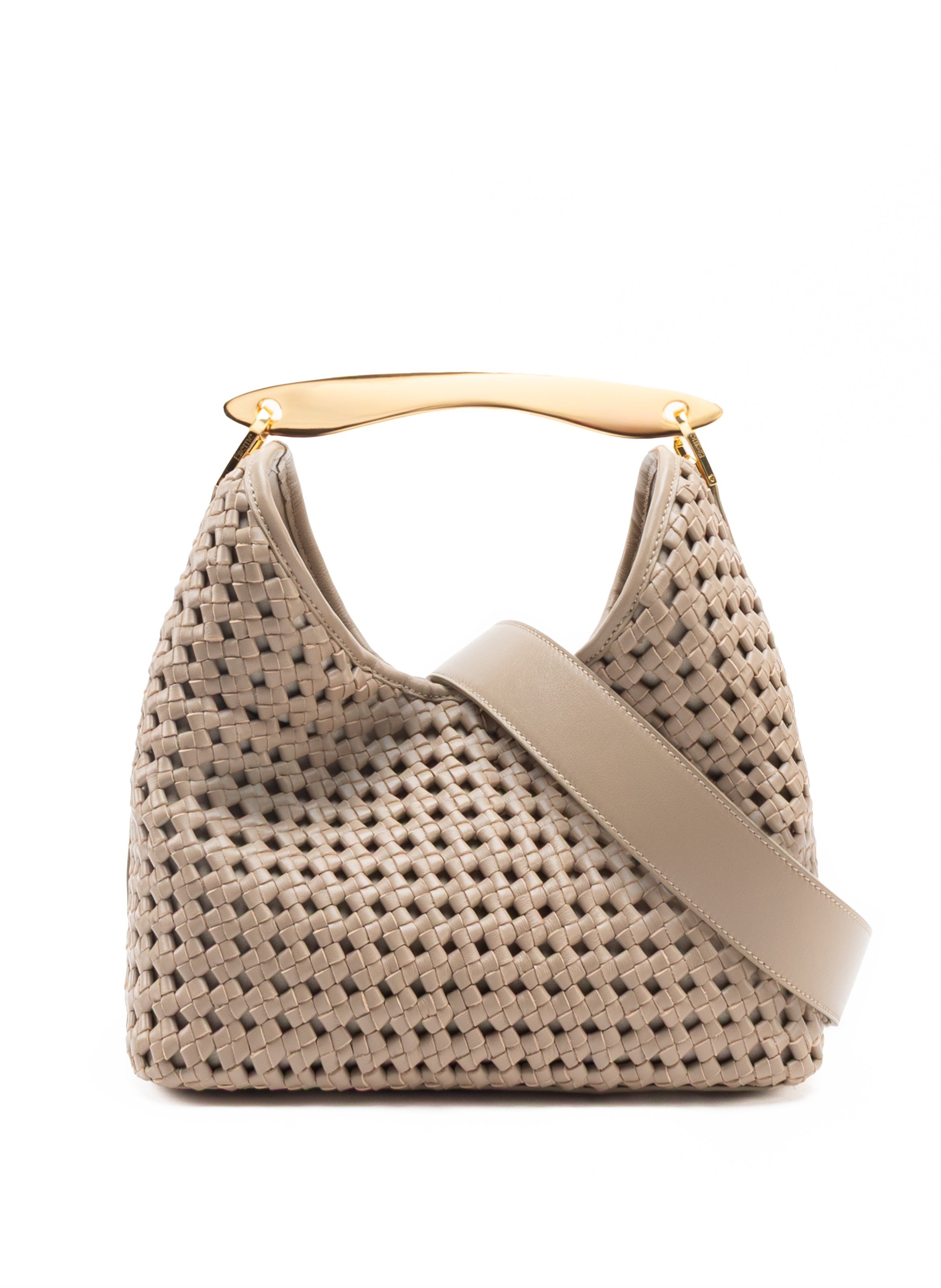 Boomerang Woven Leather Taupe - 4