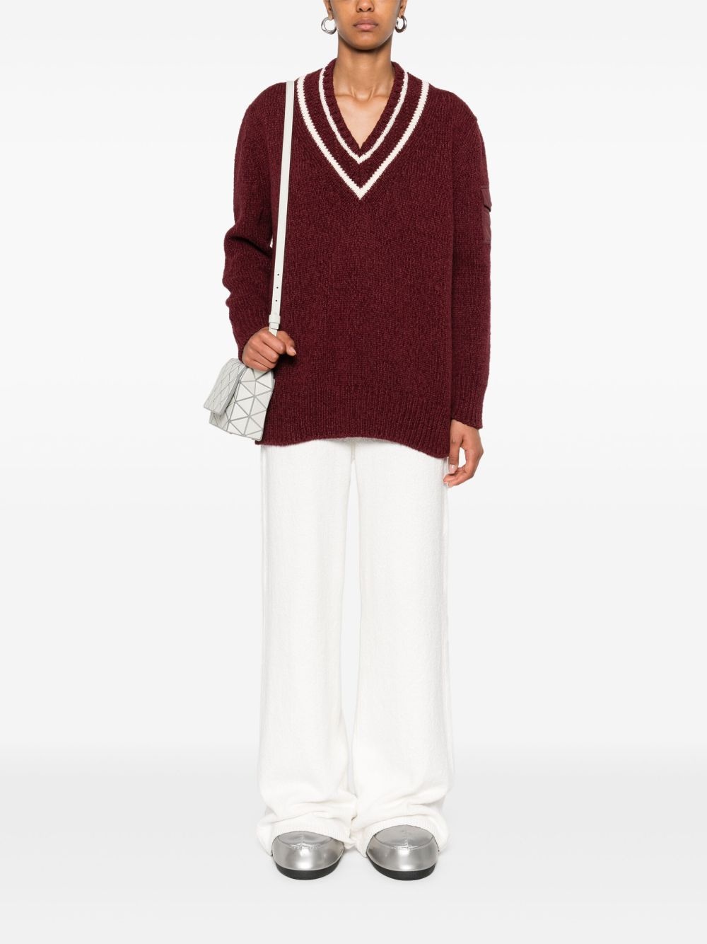 V-neck sweater - 2