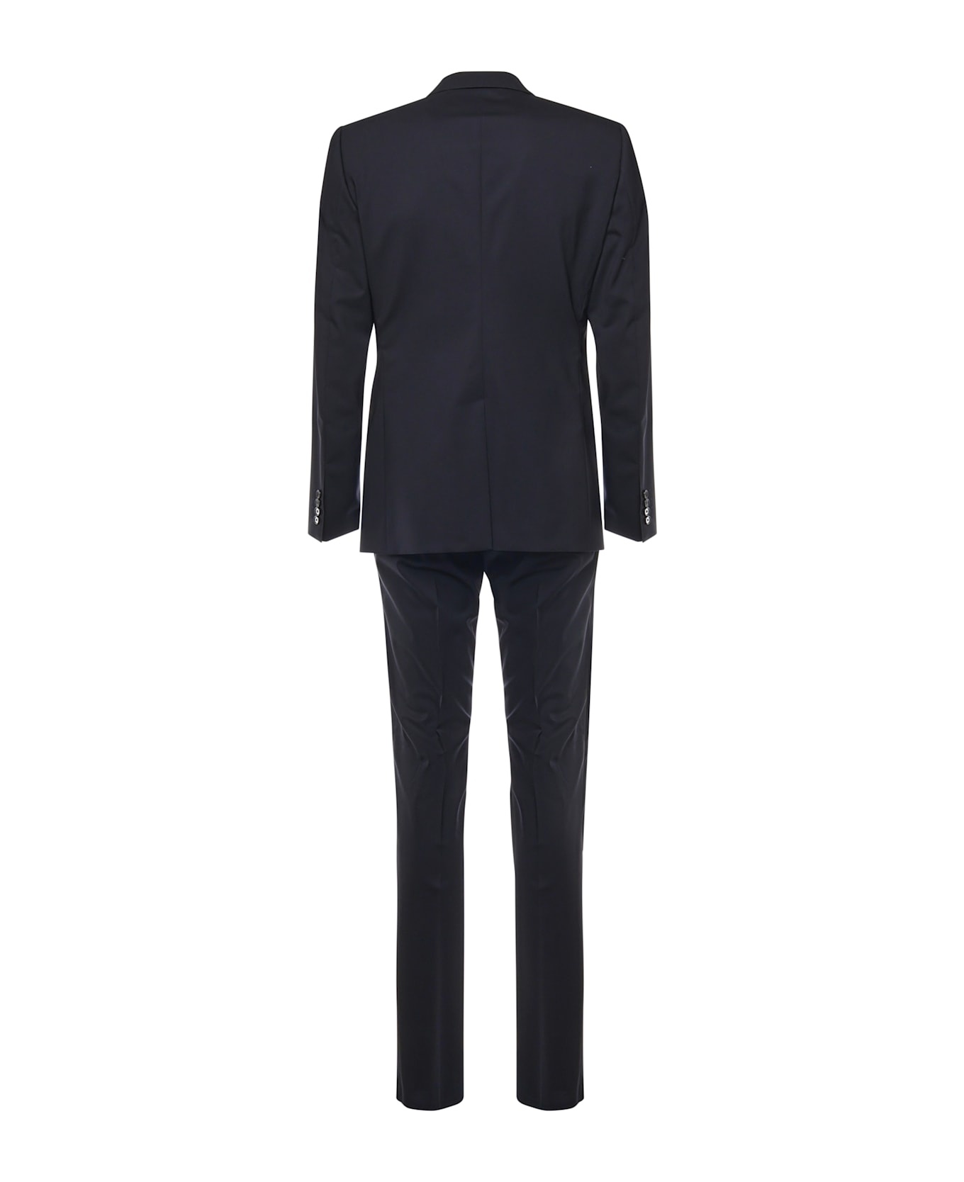 Single-breasted Wool Suit - 3