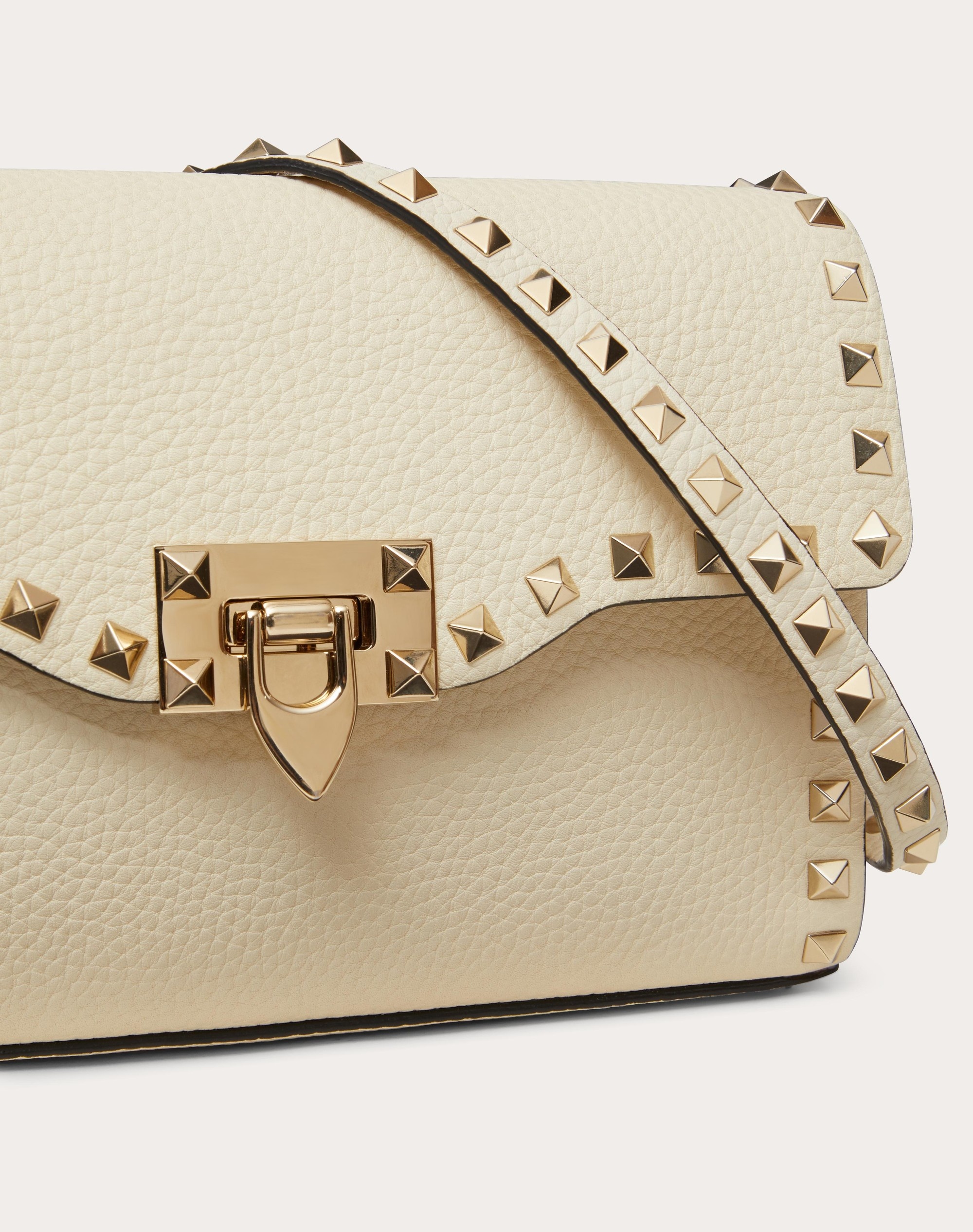 SMALL ROCKSTUD GRAINY CALFSKIN CROSSBODY BAG - 5