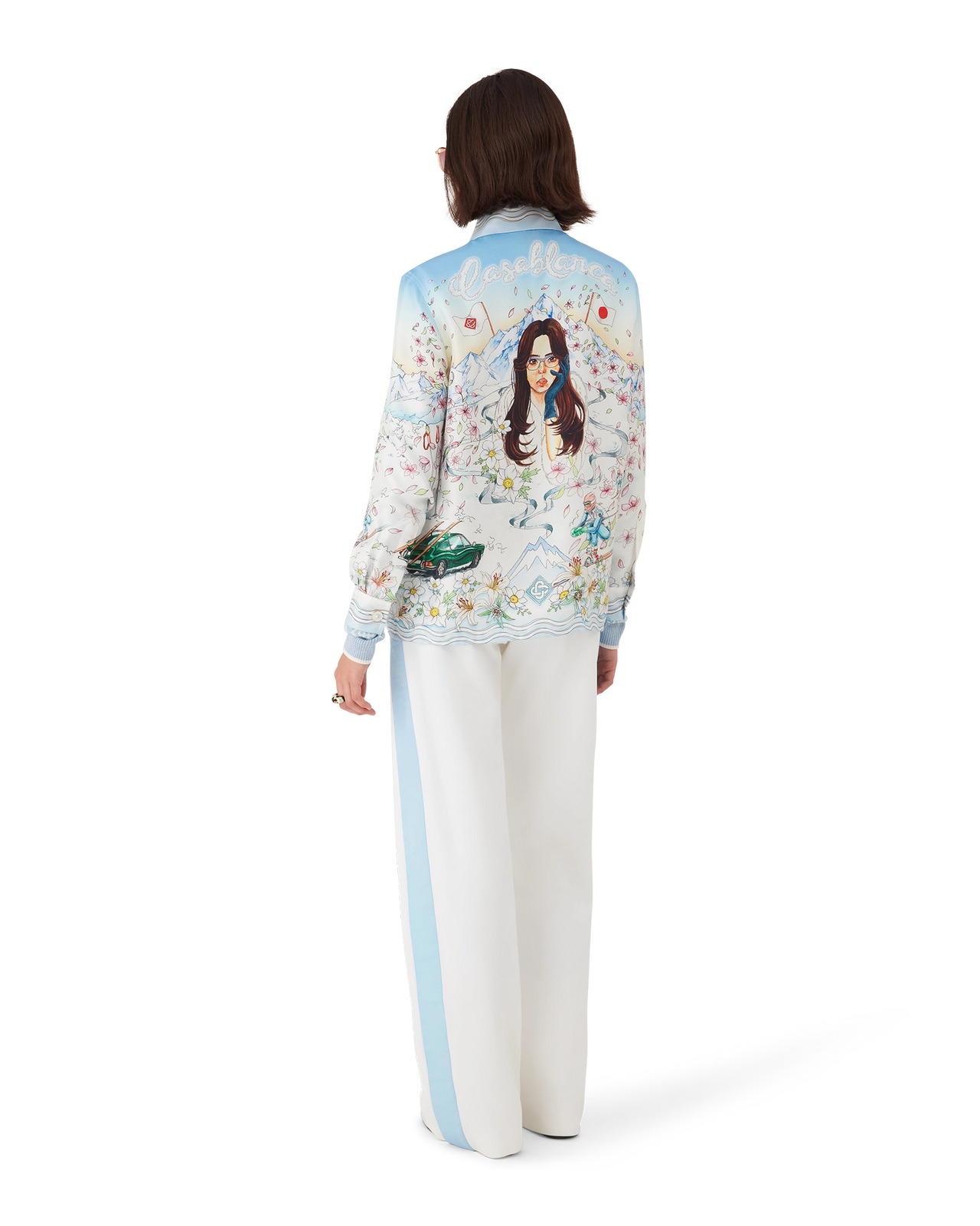 L'Hiver Fleuri Long Sleeve Silk Twill Shirt | Casablanca Paris - 3