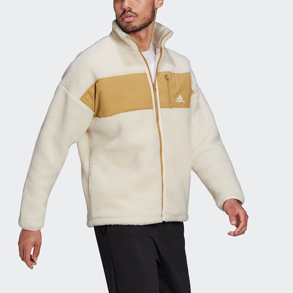 adidas adidas Winter Jacket Colorblock Splicing Fleece Stay Warm logo ...