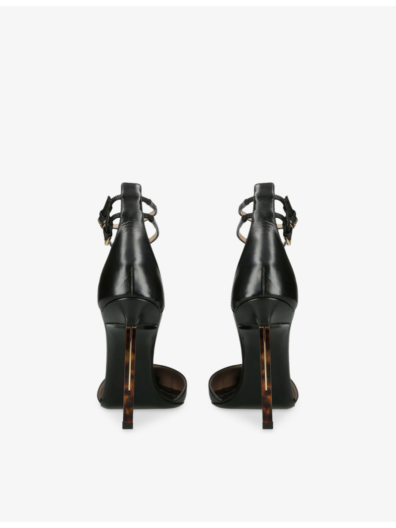 TOM FORD T-Strap 105 Leather Heeled Pumps outlook