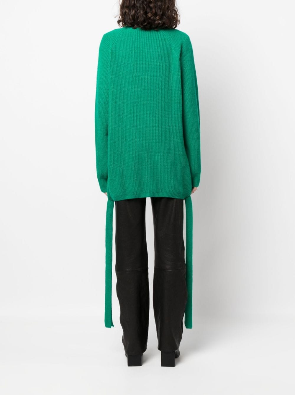 ribbed-knit wool-blend cardigan - 4