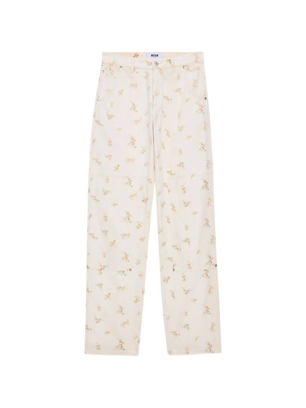 floral trousers - 1