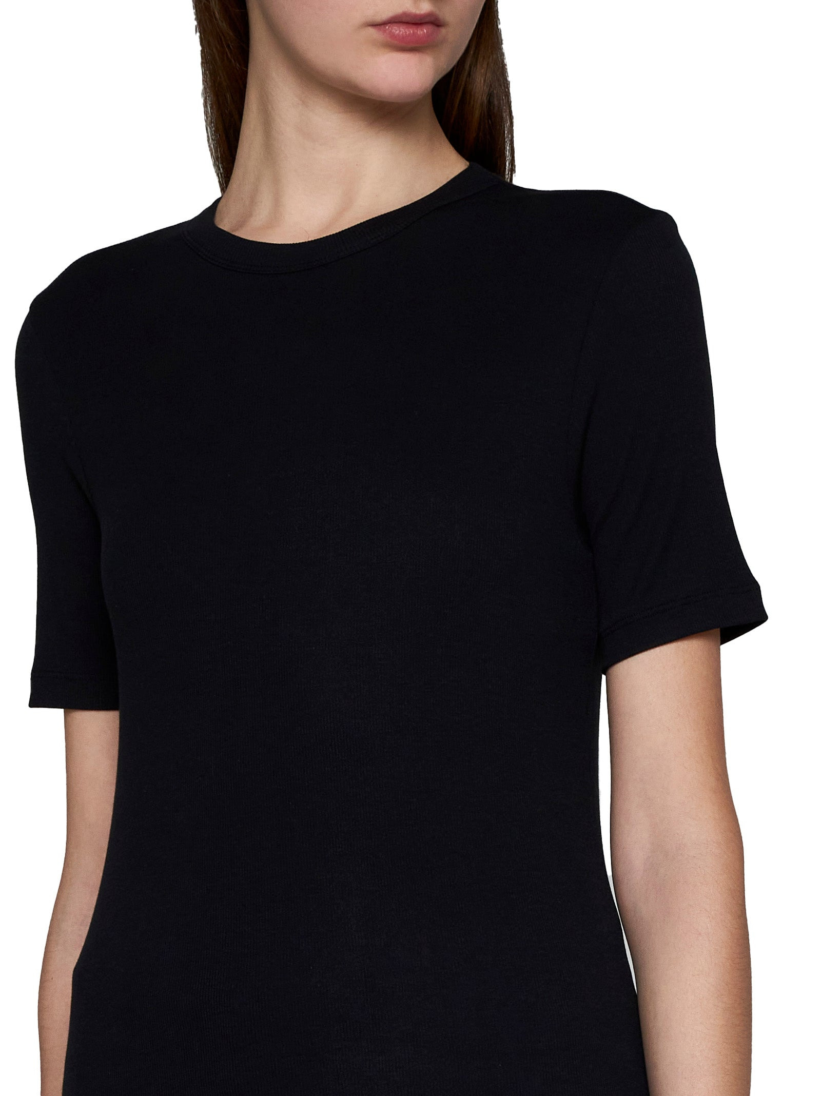 Toteme Women Rib Knit Cotton T-Shirt - 4
