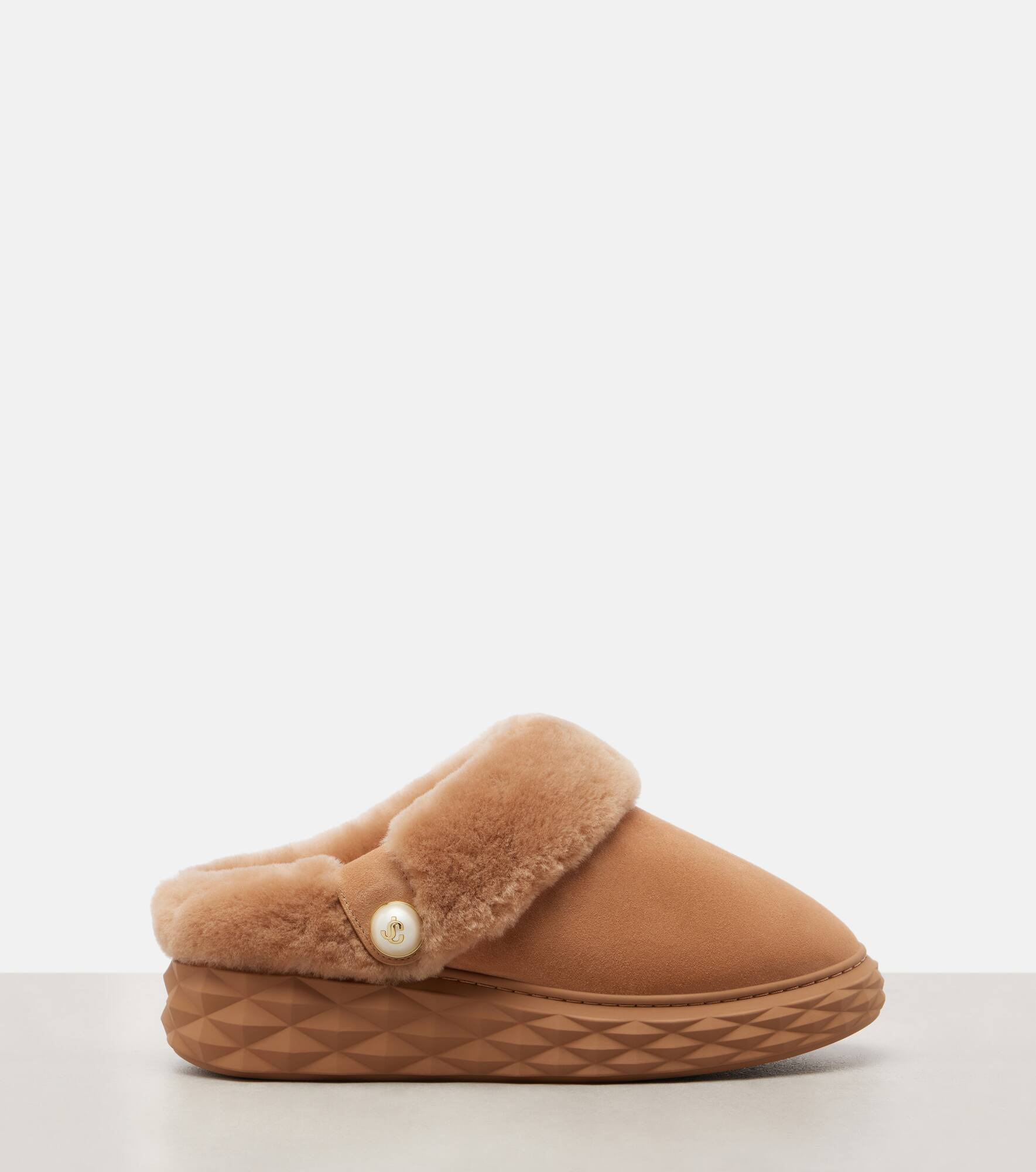 Diamond Maxi Mule F suede slippers - 4