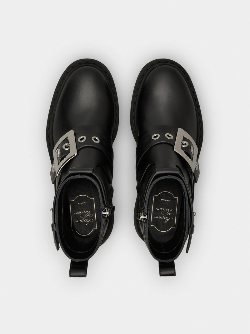 Viv' Rangers Biker Booties in leather 4