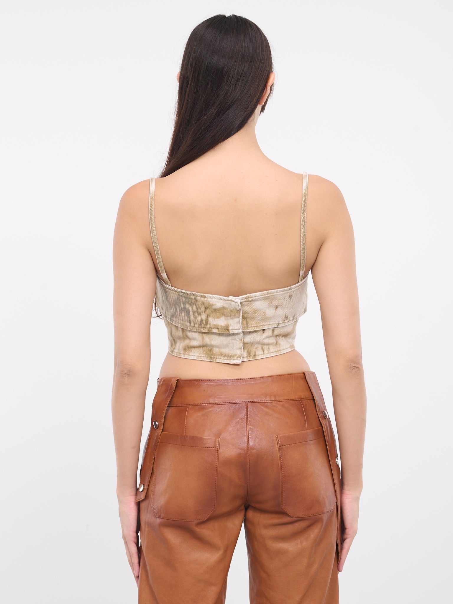 Camouflage Chiné Crossed Top - 3