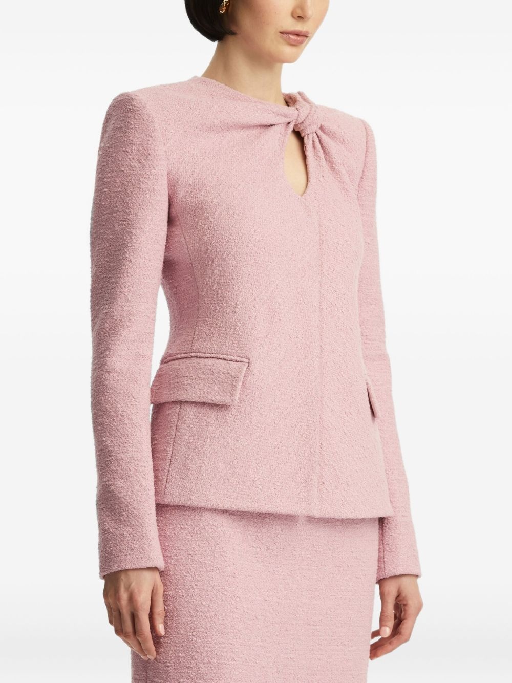 twist-embellished jacket - 5
