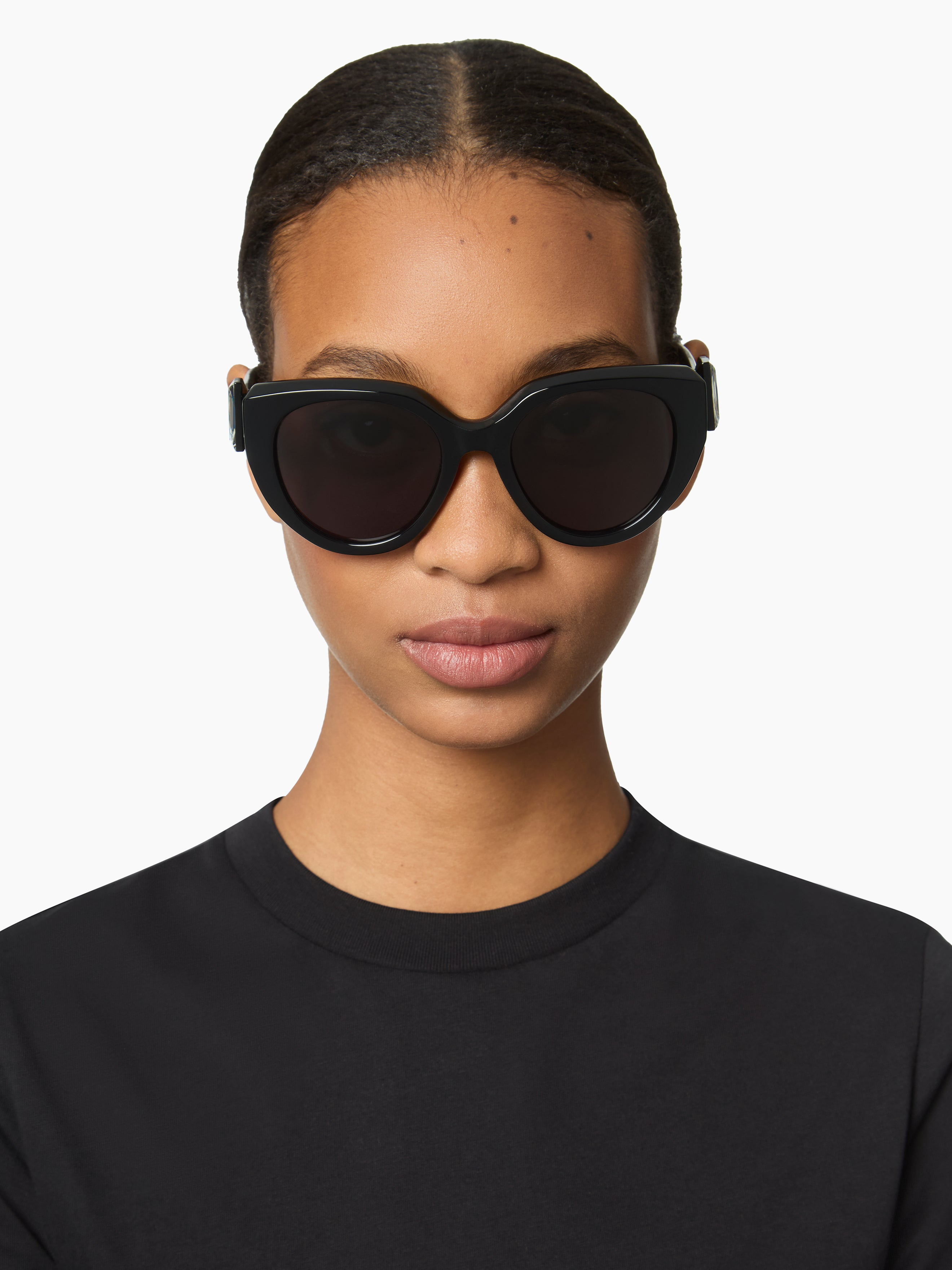WAVES ROUND BLACK SUNGLASSES - 5