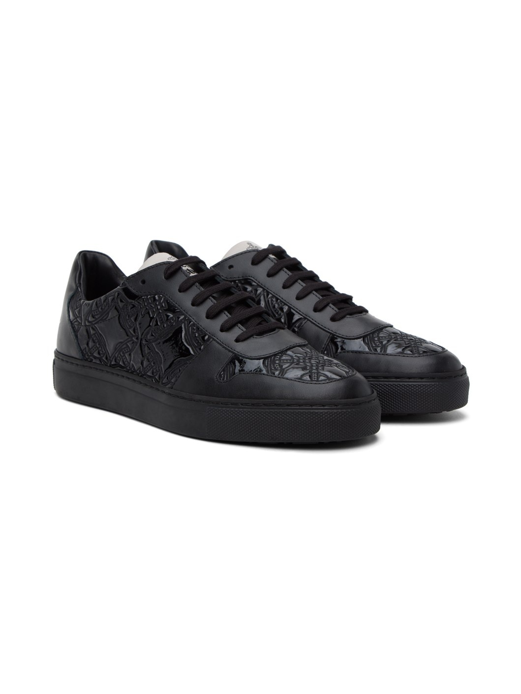 Black Embossed Sneakers - 4