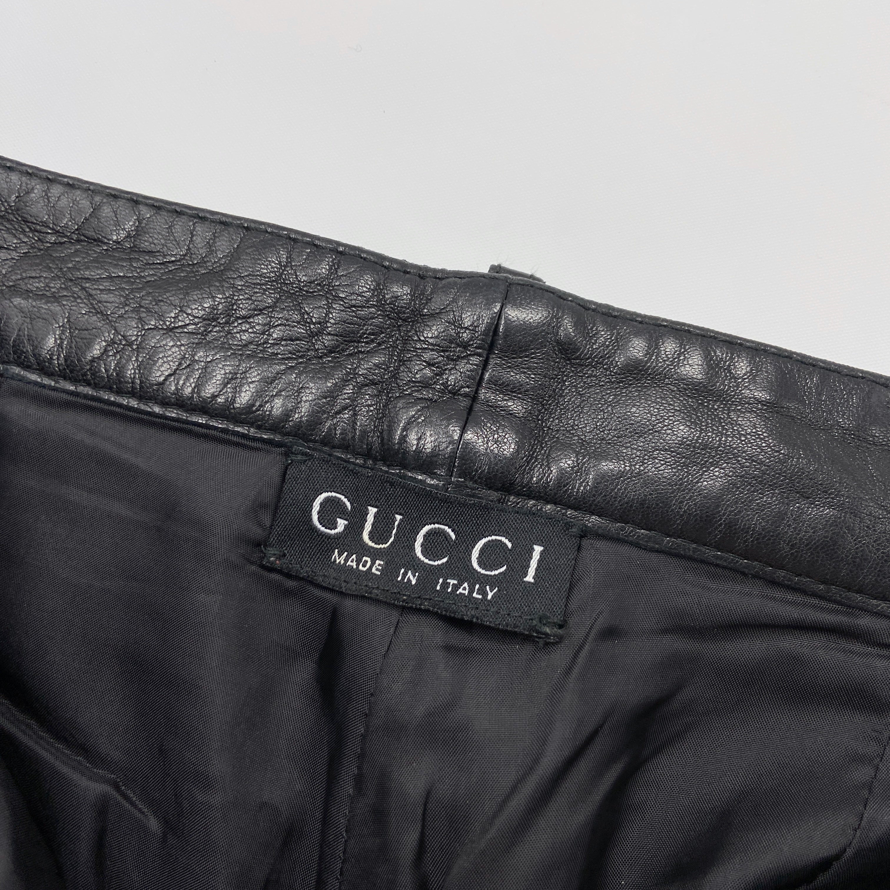 Gucci Fall 1996 Tom Ford Iconic Campaign Runway Leather Pants - 16