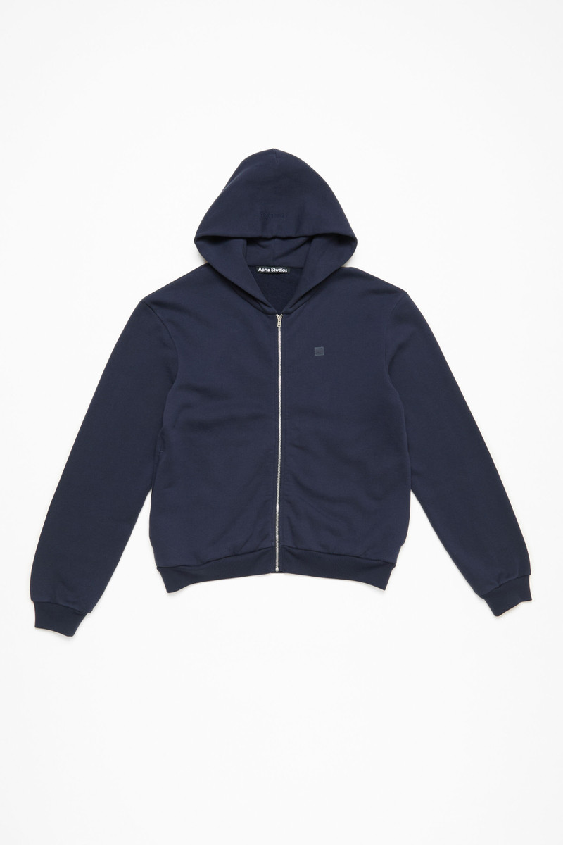 Hooded zipper sweater - Navy blue 1