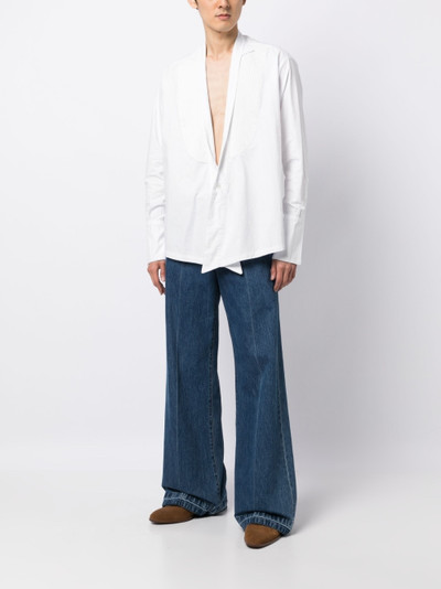 Greg Lauren Military open-front cotton shirt outlook