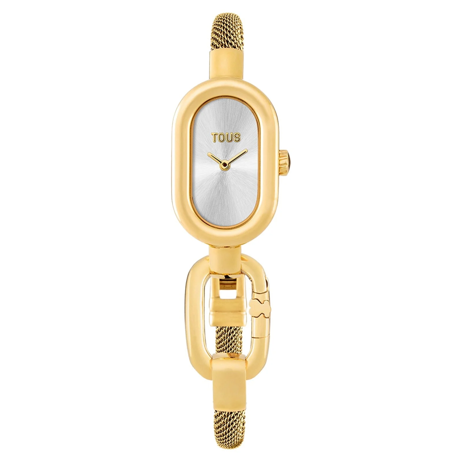 Analog/digital watch with gold-colored steel bracelet TOUS Hold Oval - 1