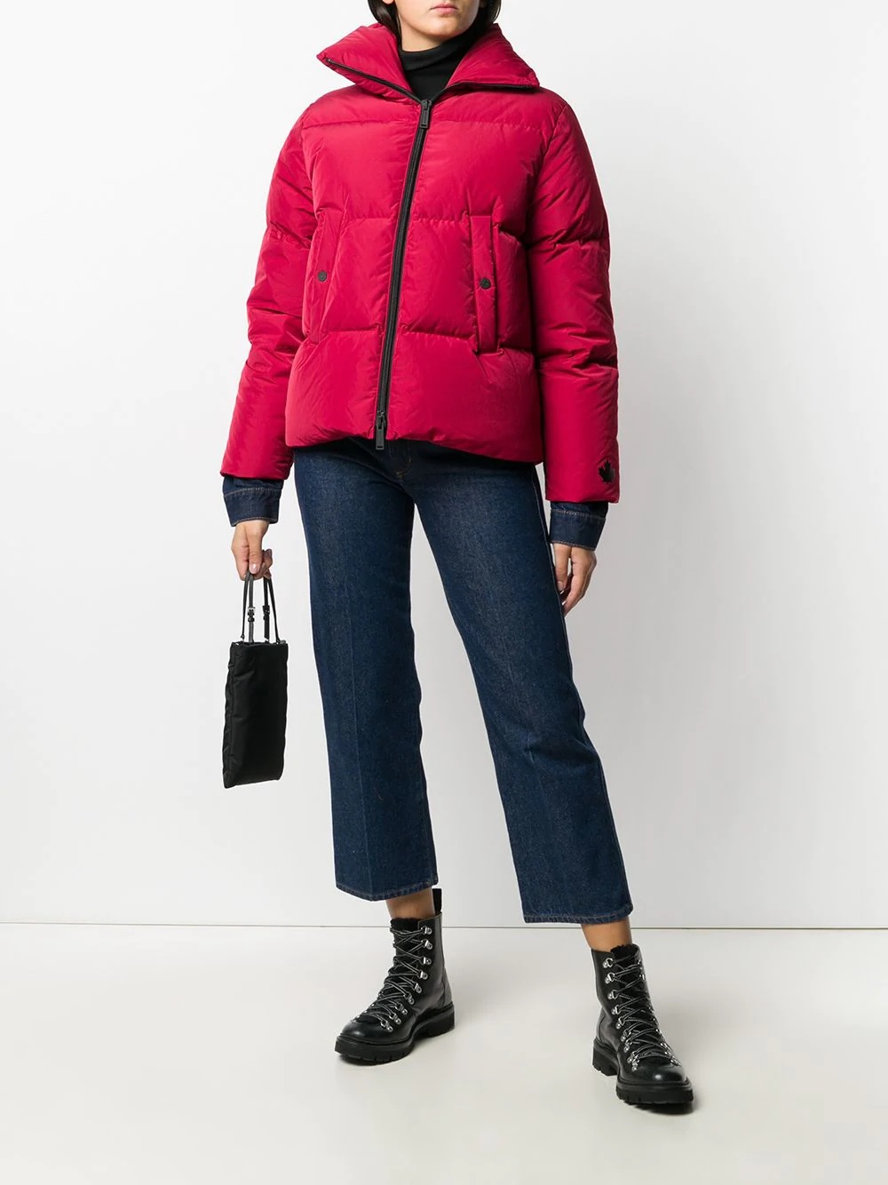 quilted zipped puffer jacket - 2