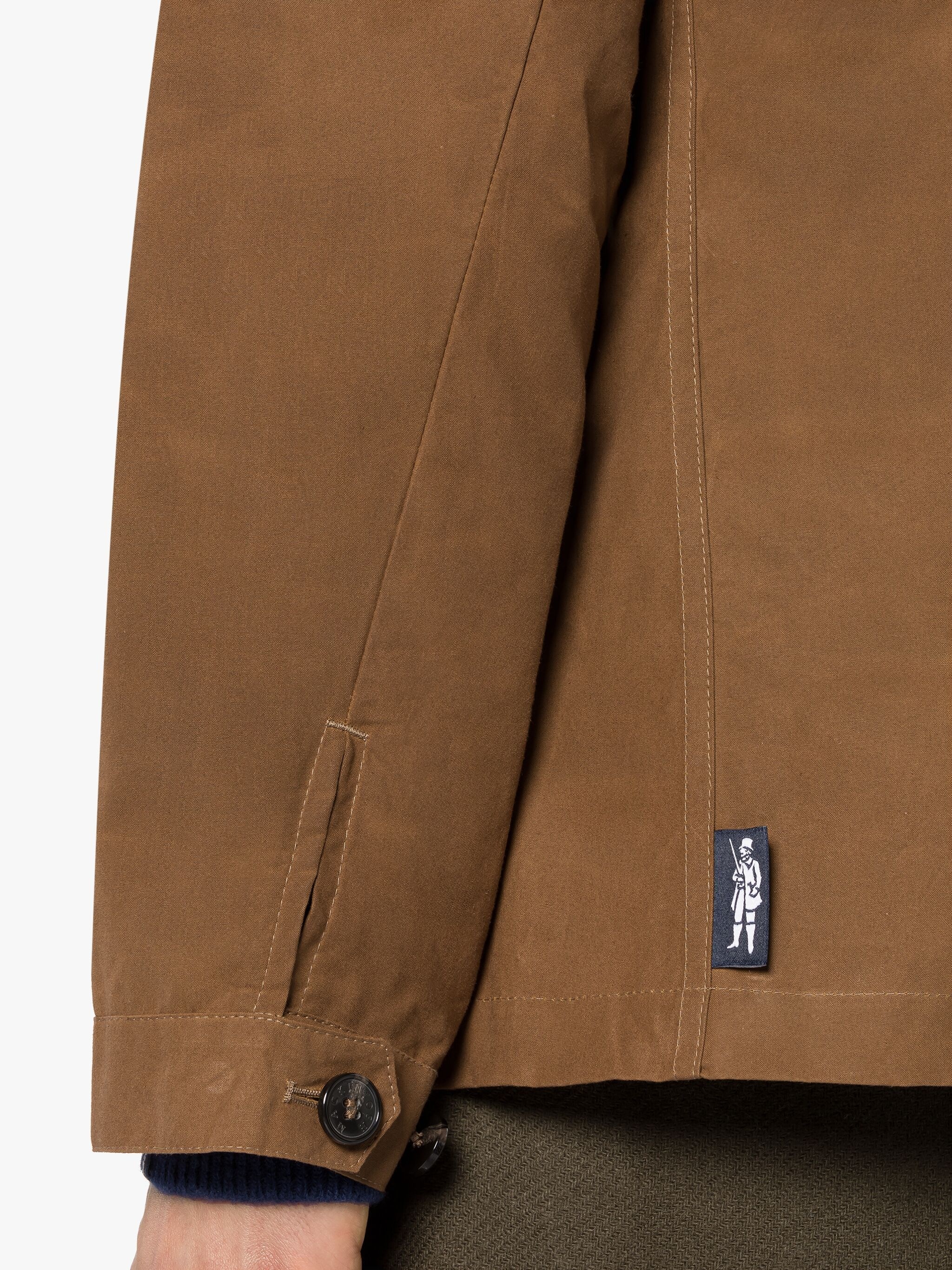 DRIZZLE BROWN WAXED COTTON CHORE JACKET - 6