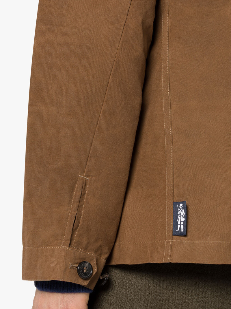 DRIZZLE BROWN WAXED COTTON CHORE JACKET 6