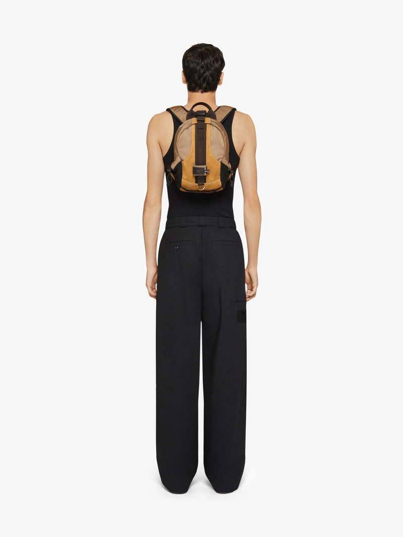 Givenchy SMALL G-TRAIL BACKPACK IN NUBUCK AND CANVAS outlook