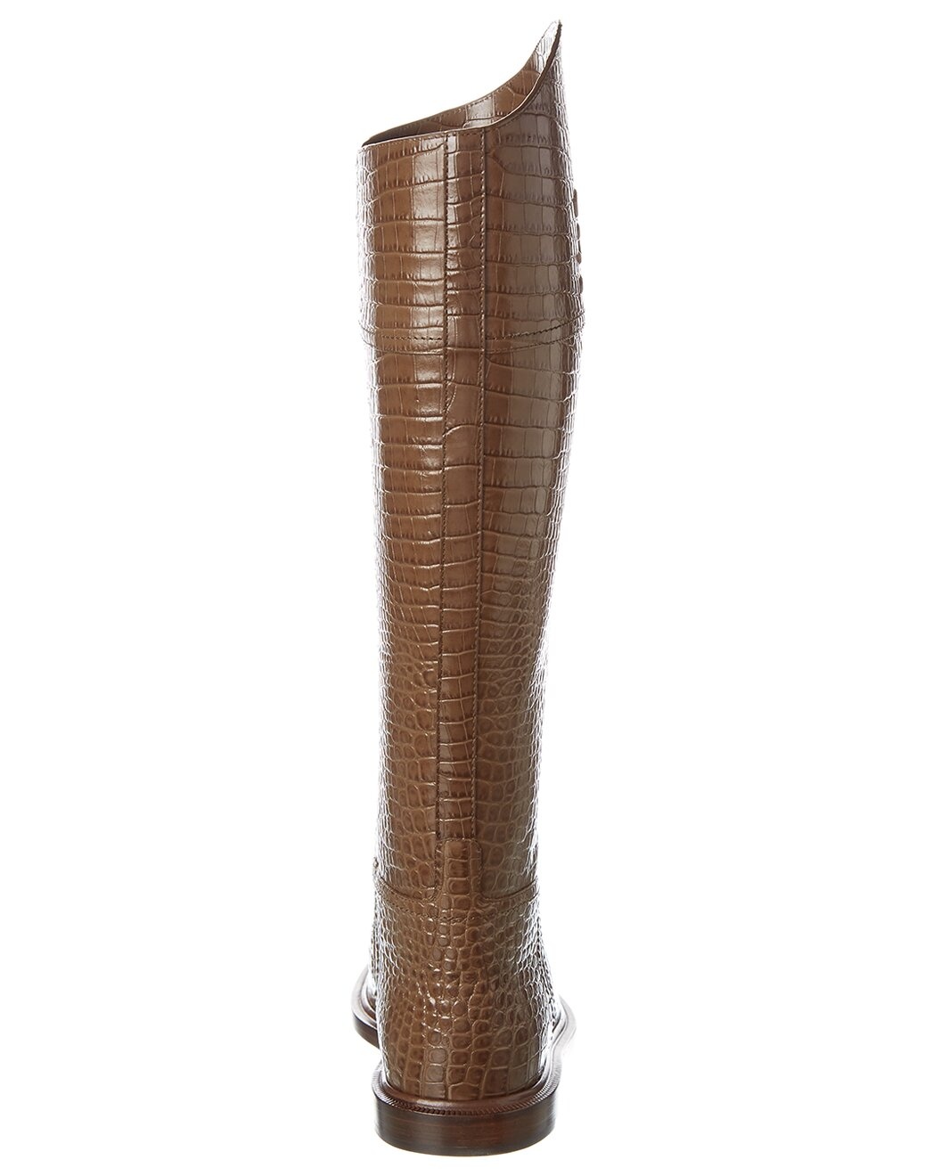 FENDI Karligraphy Croc-Embossed Leather Boot - 3