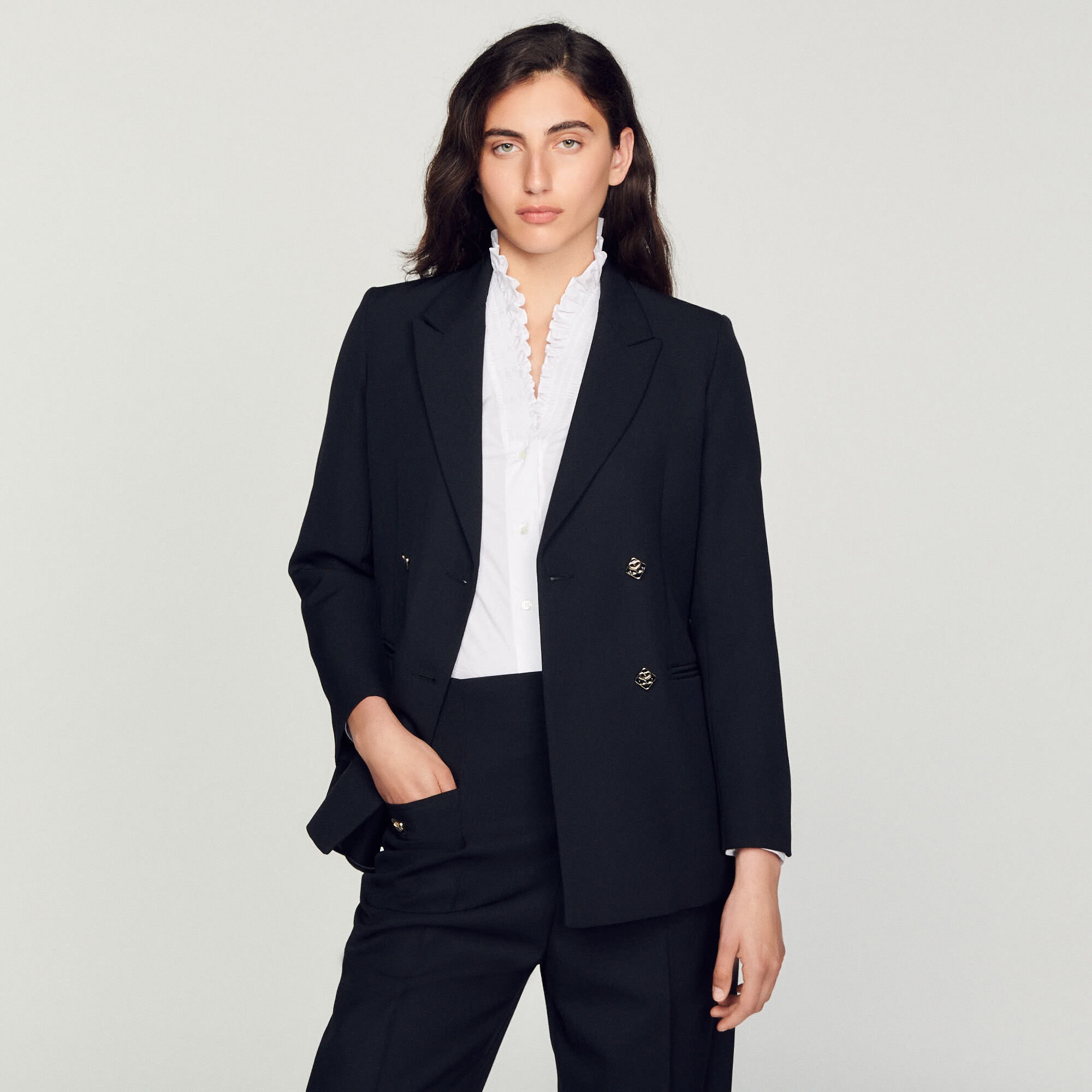 DOUBLE-BREASTED BLAZER - 5