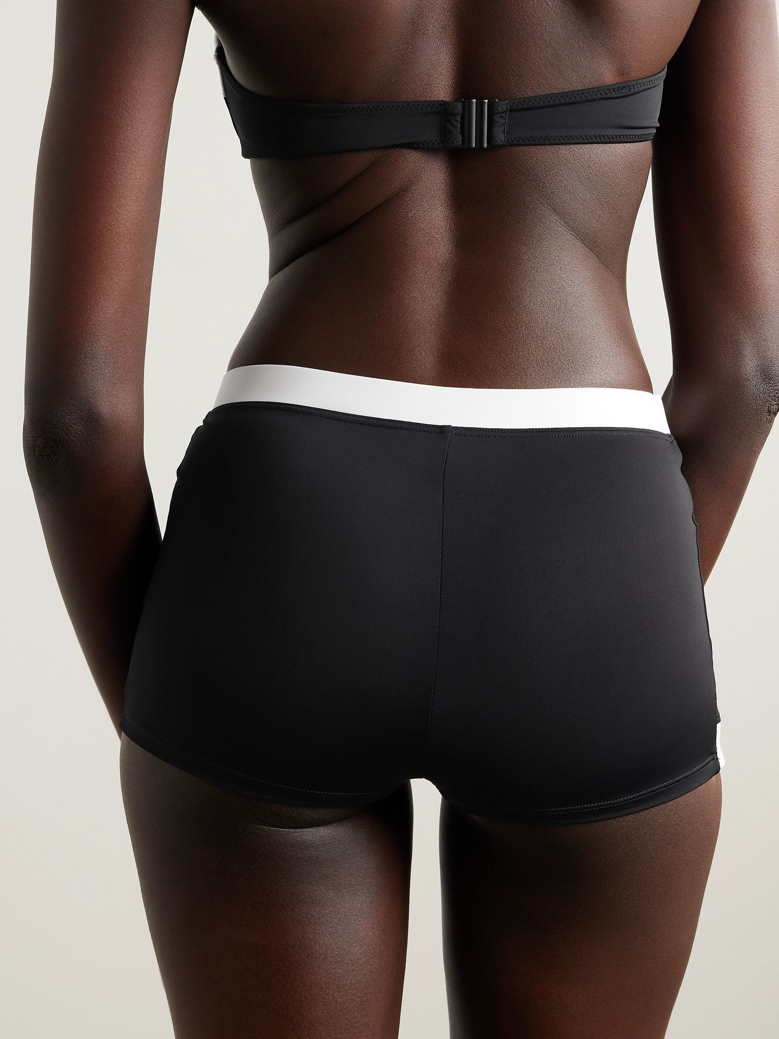 Nell layered two-tone bikini briefs Black - 3