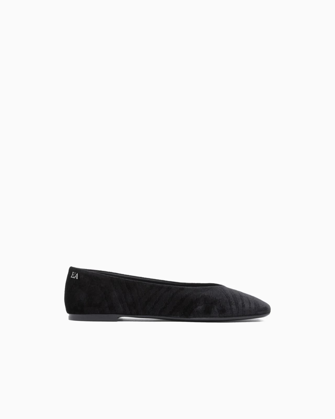 BALLET FLATS IN ANIMALIER VELVET WITH A LEATHER SOLE - 1