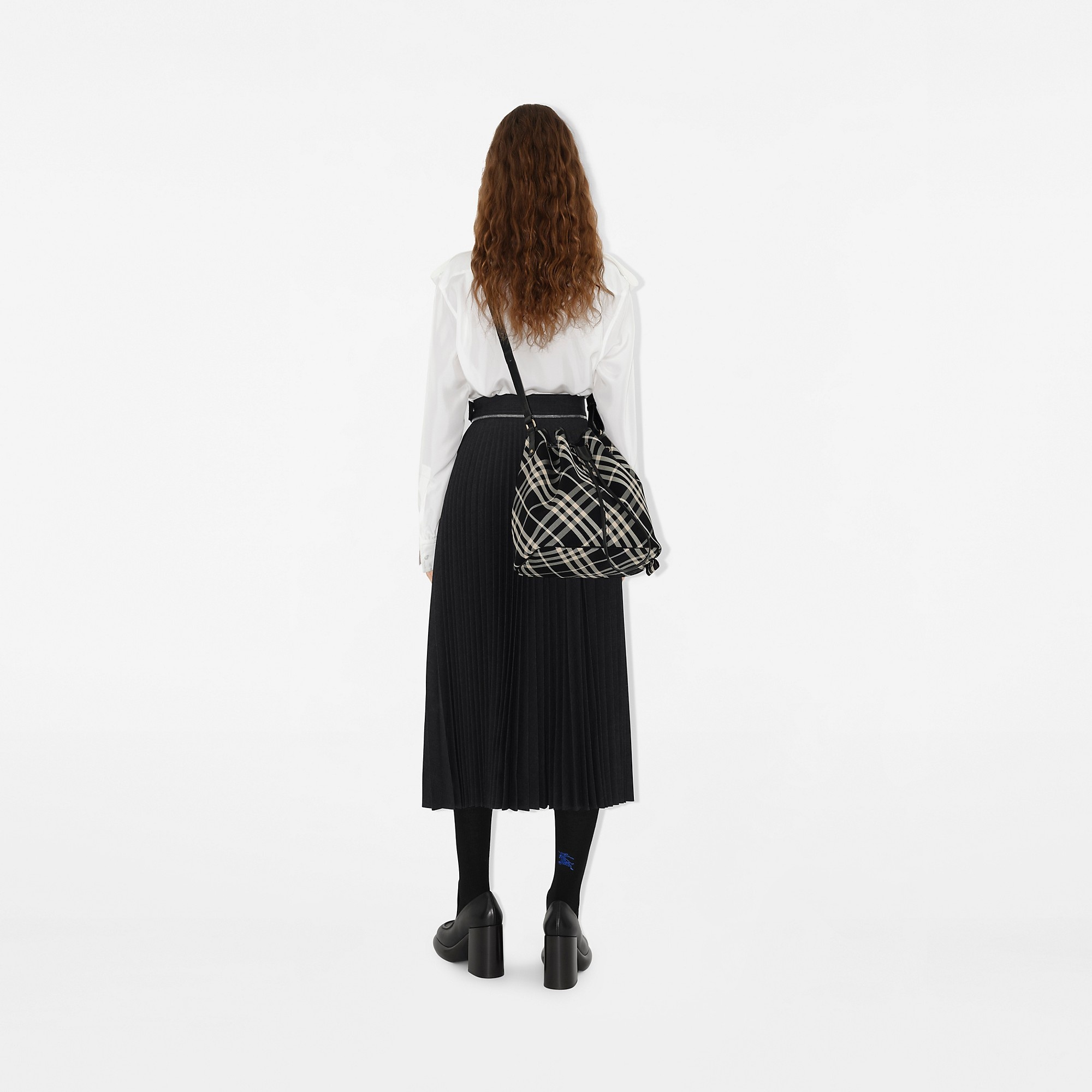 Medium Check Bucket Bag - 4