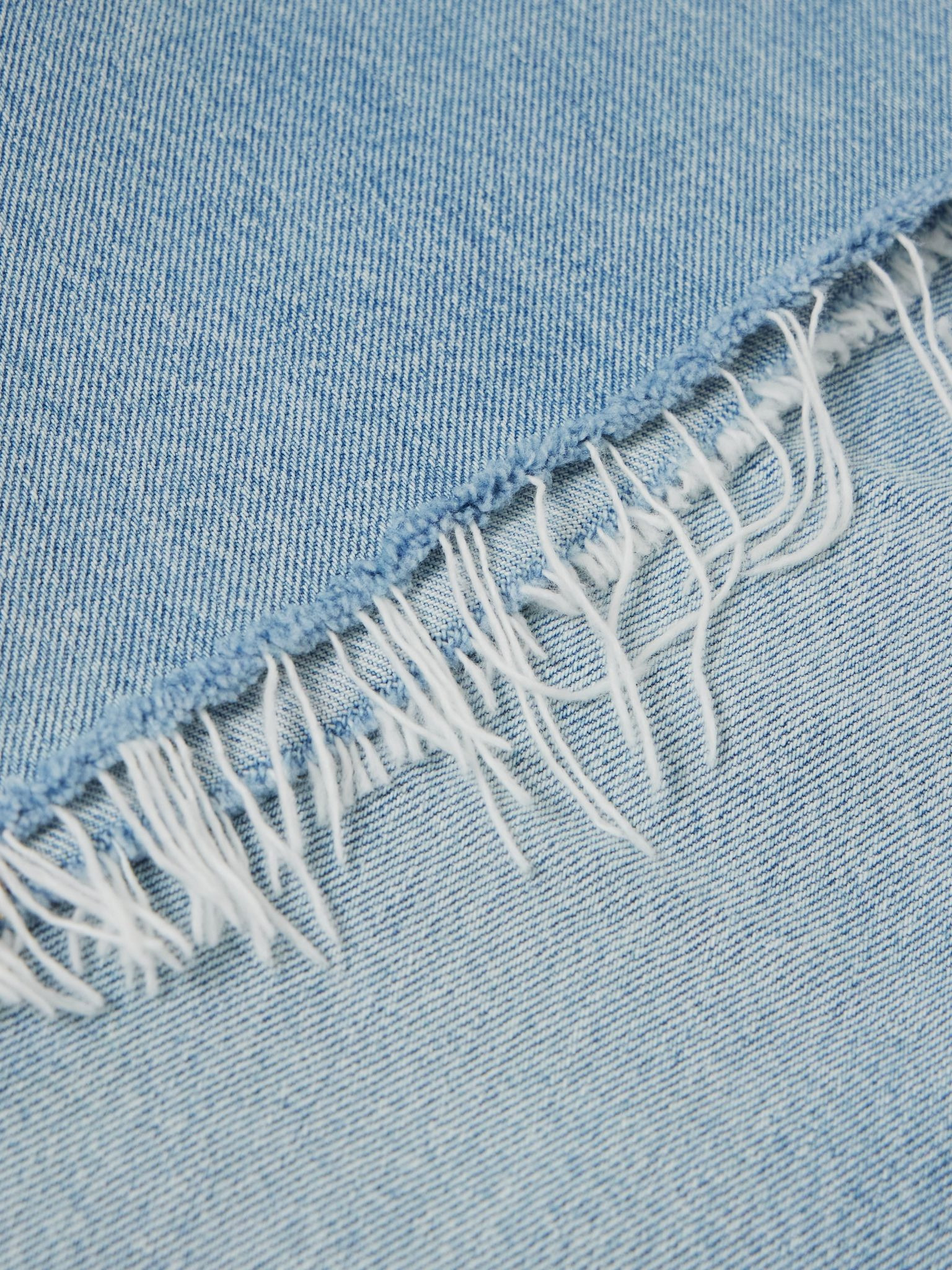 Ayla frayed denim shorts Light denim - 5