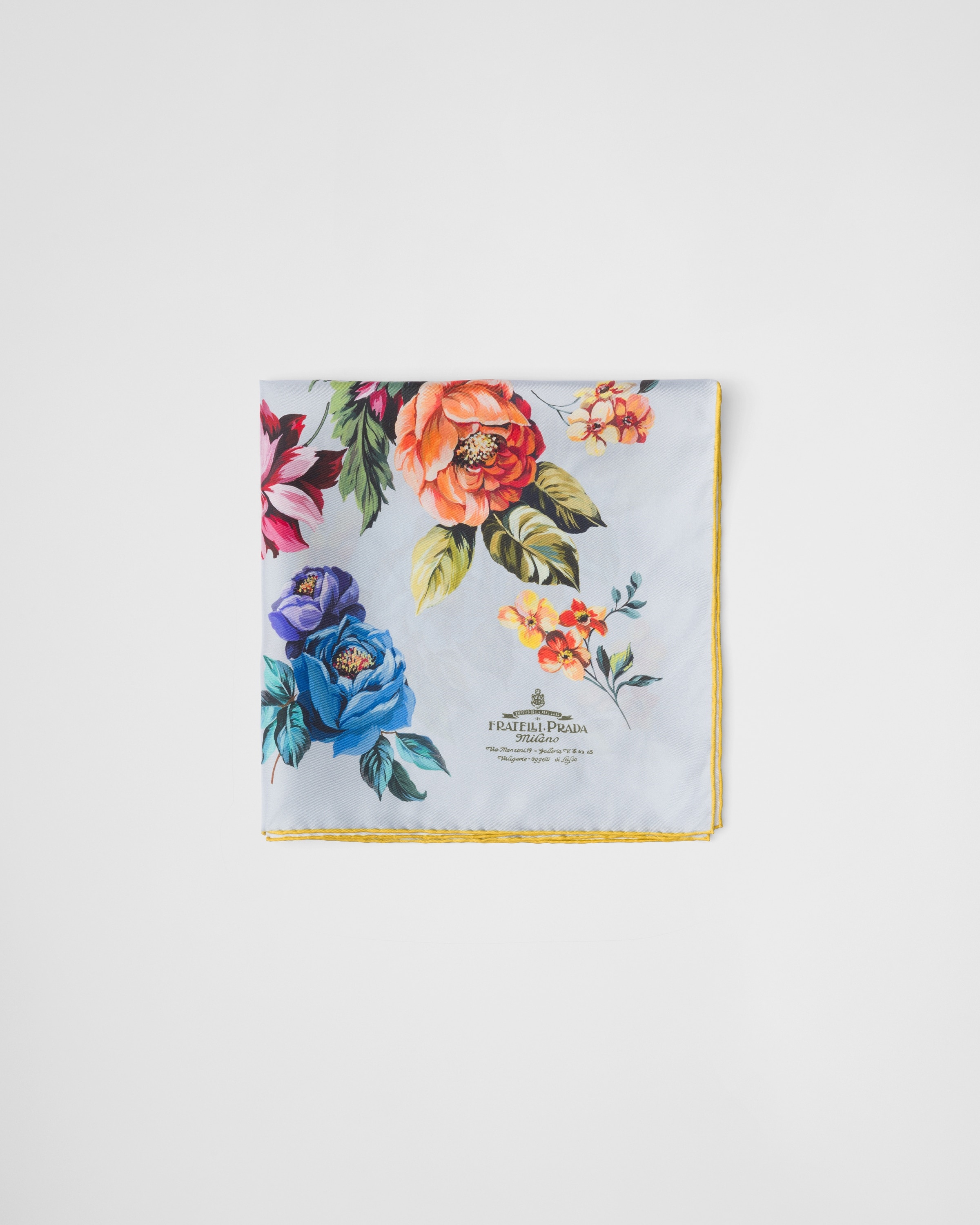 Printed twill scarf - 1