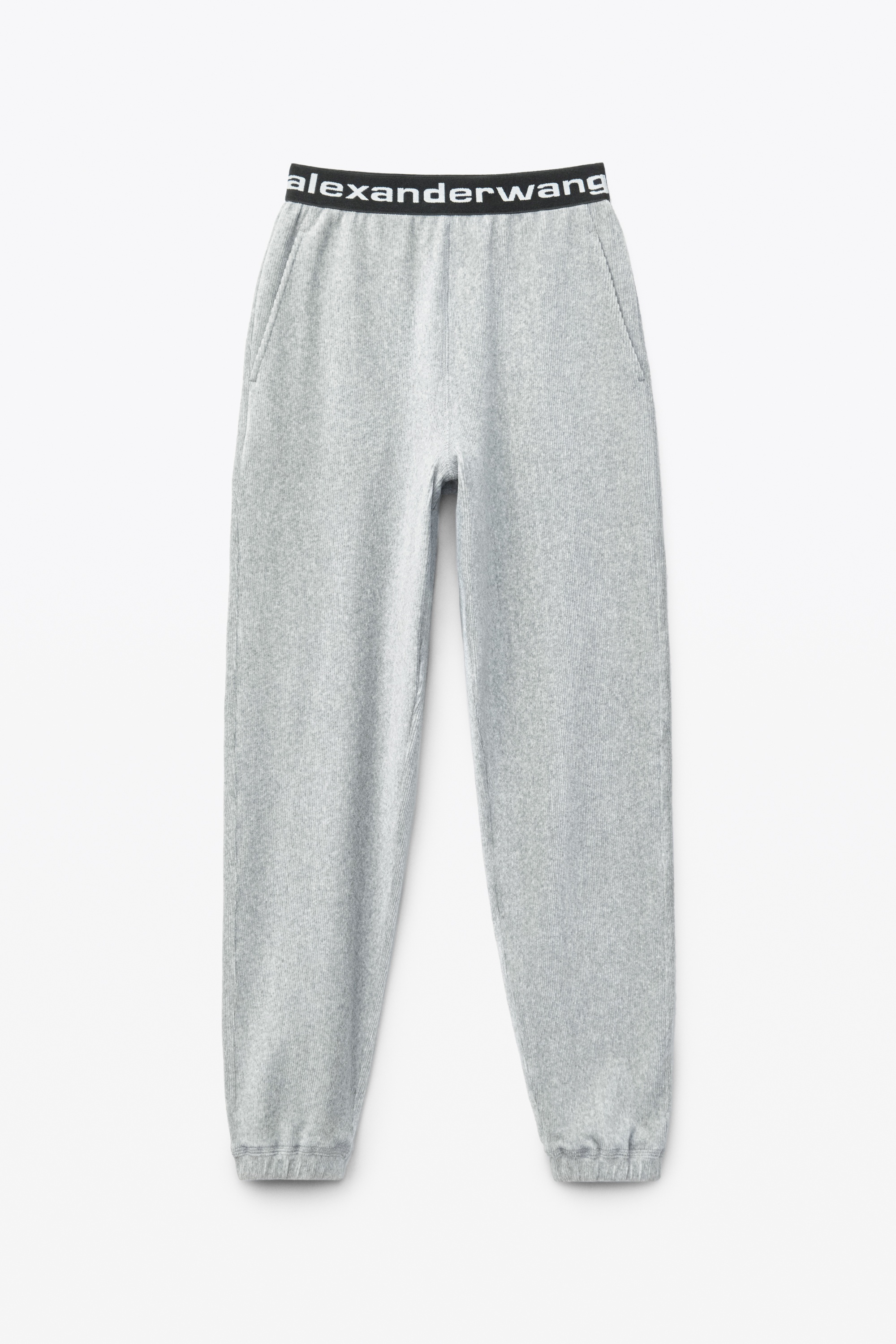 logo elastic jogger in stretch corduroy - 1