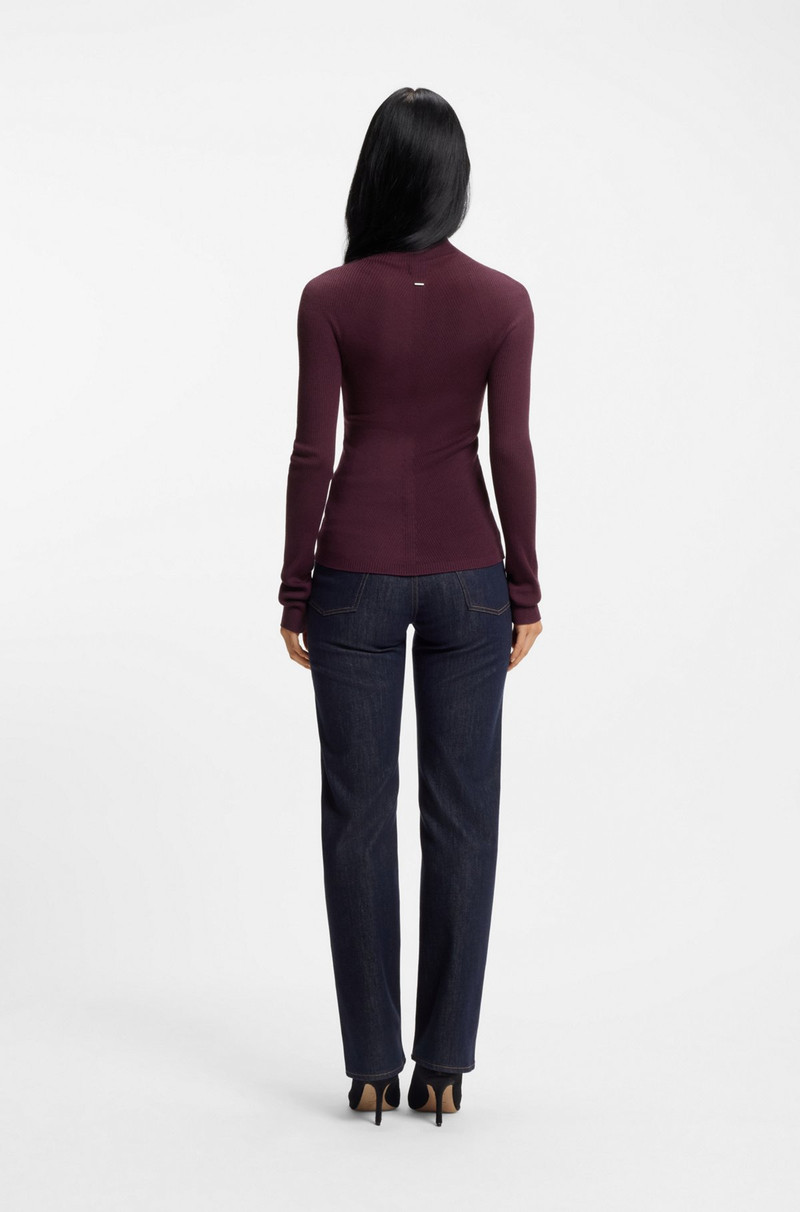 MIXED-RIBBING SWEATER IN VIRGIN WOOL 4