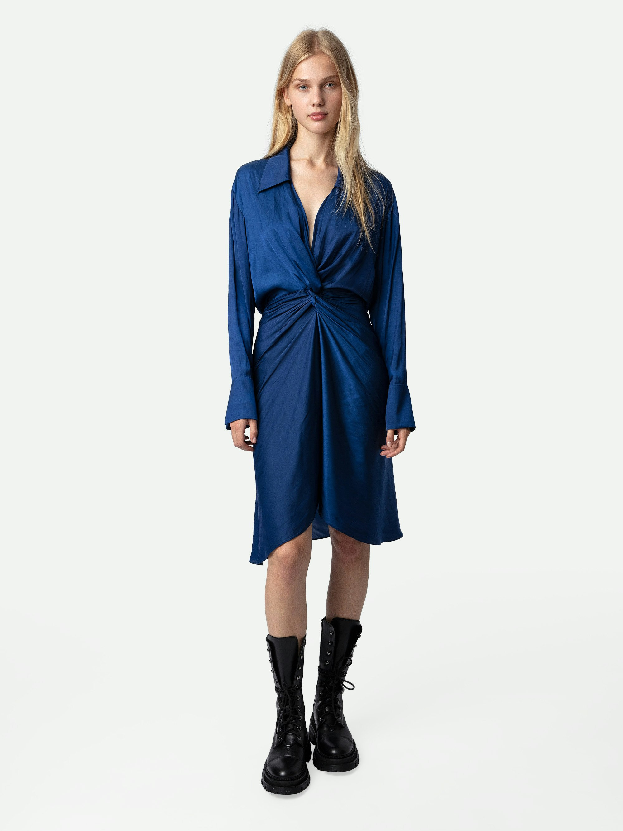 Rozo Satin Dress - 2