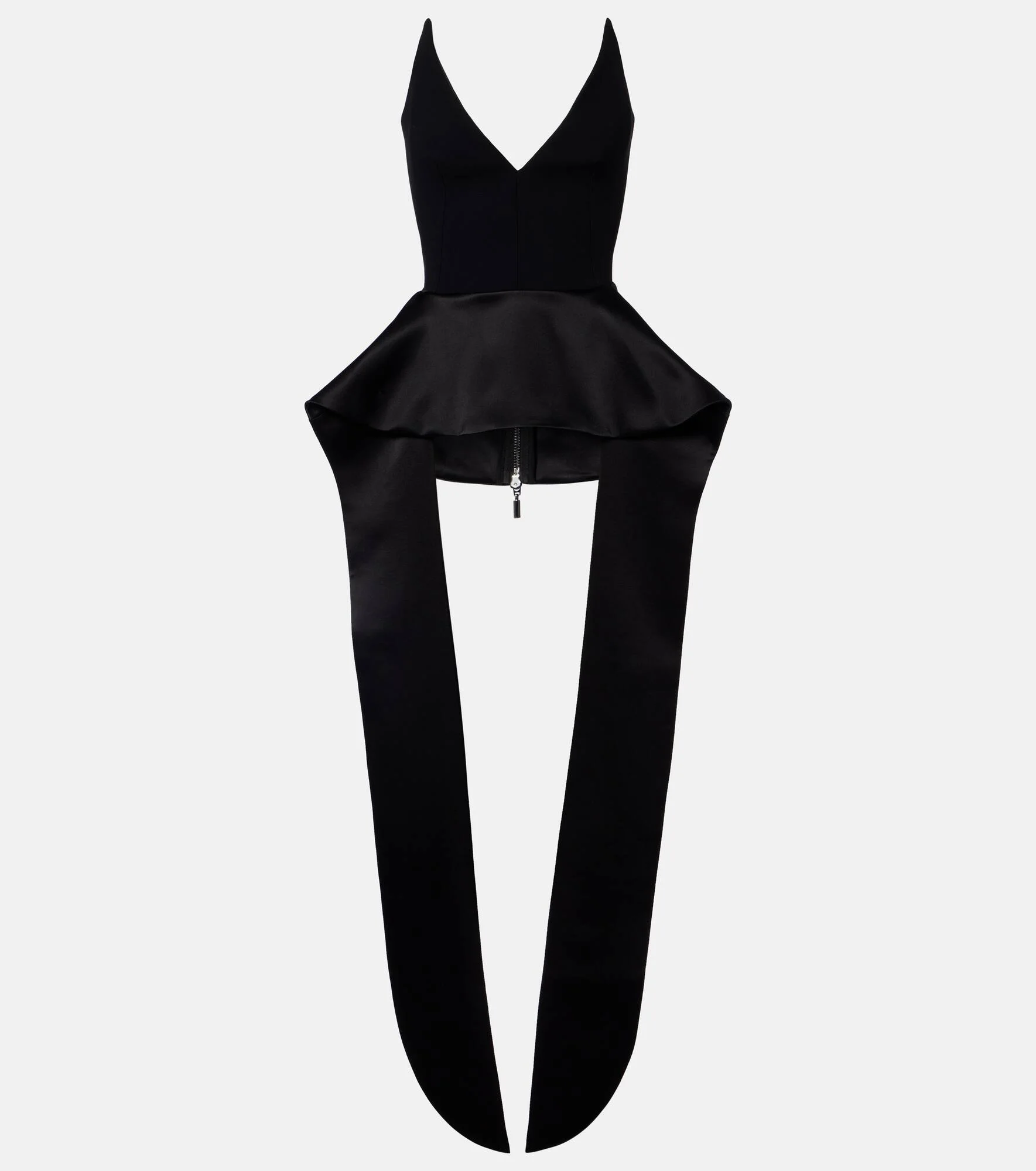 Frame peplum satin top - 1