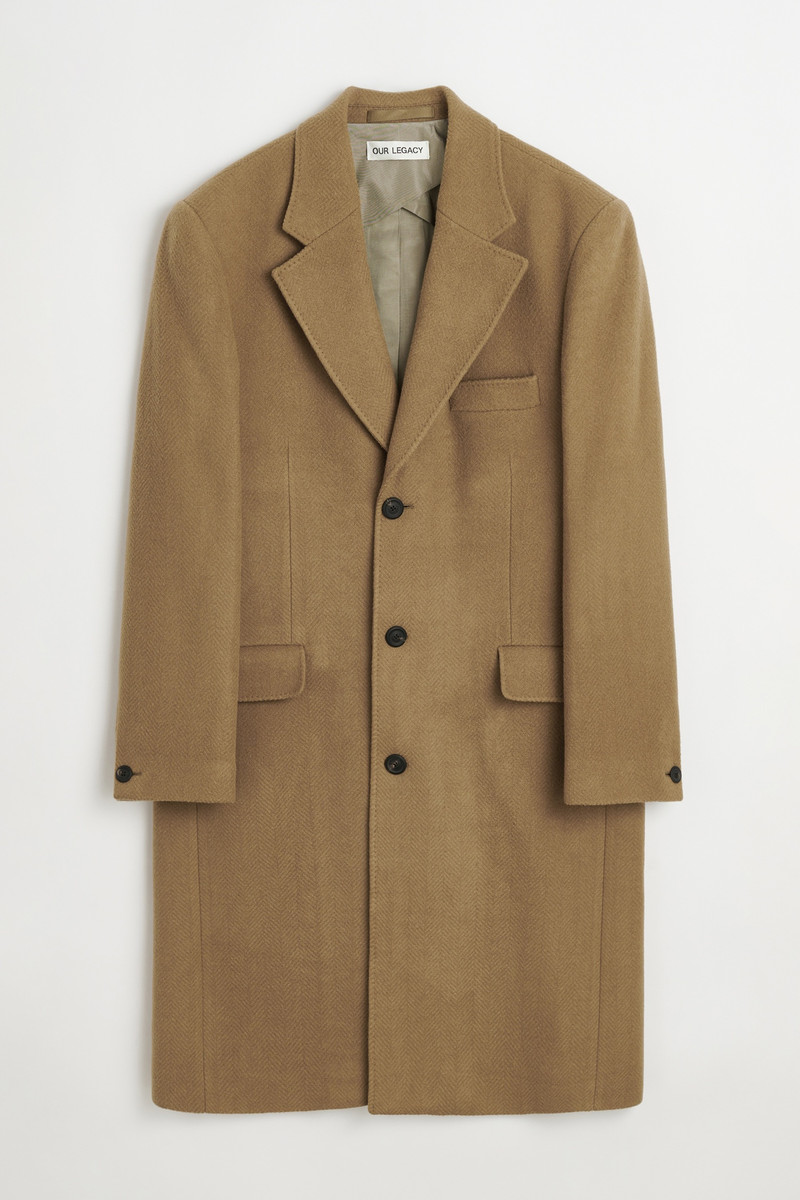 Dolphin Coat Camel Slyly Herringbone 1