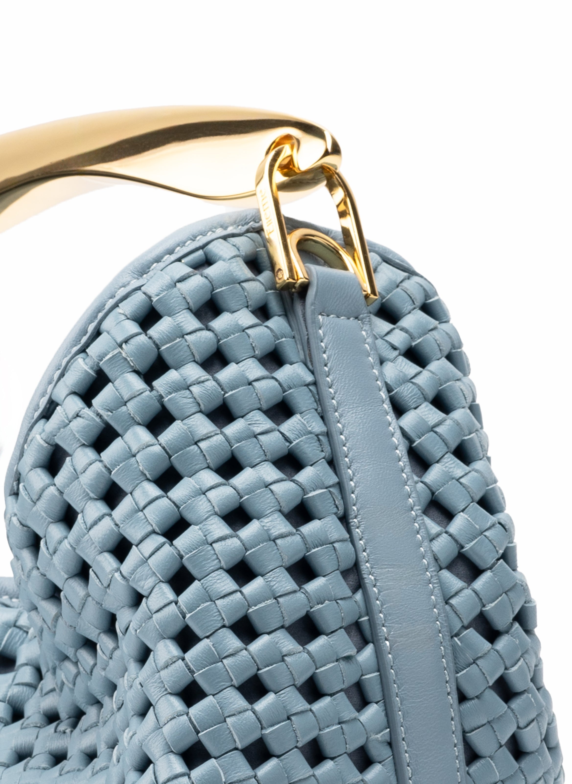 Boomerang Woven Leather Artic Blue - 4