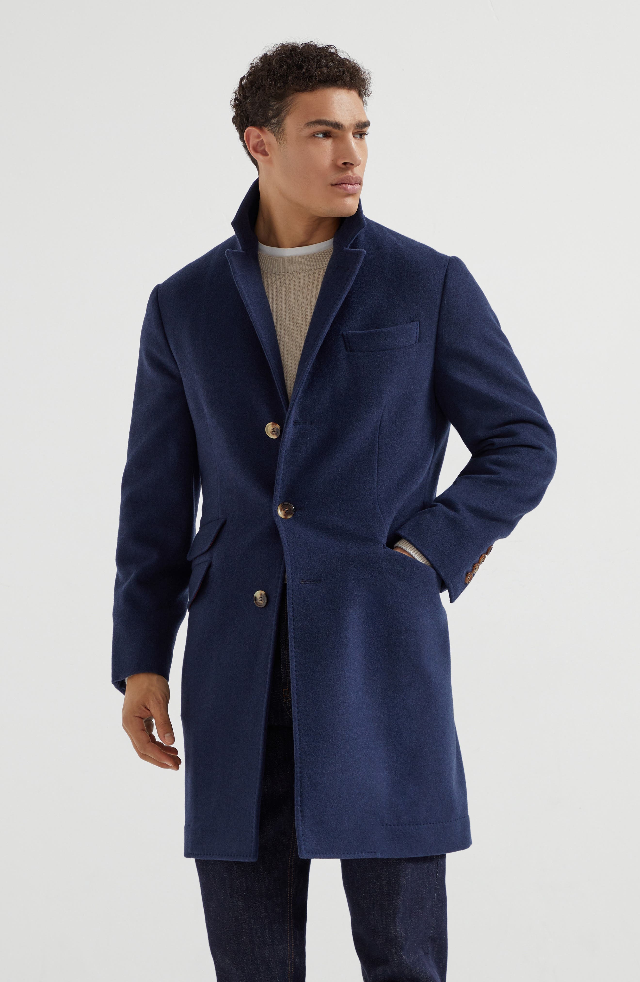 Brunello Cucinelli Water-resistant coat in Avio Blue at Nordstrom - 2