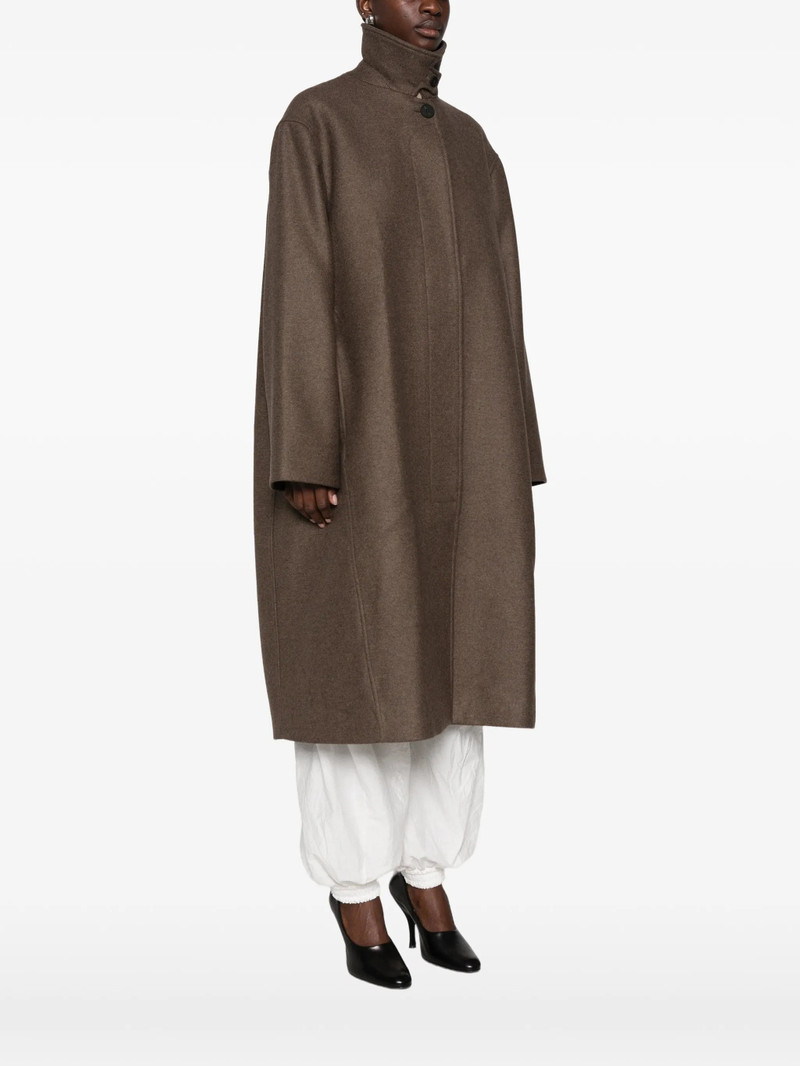 Studio Nicholson Ria High-neck Concealed-fastening Coat - 1