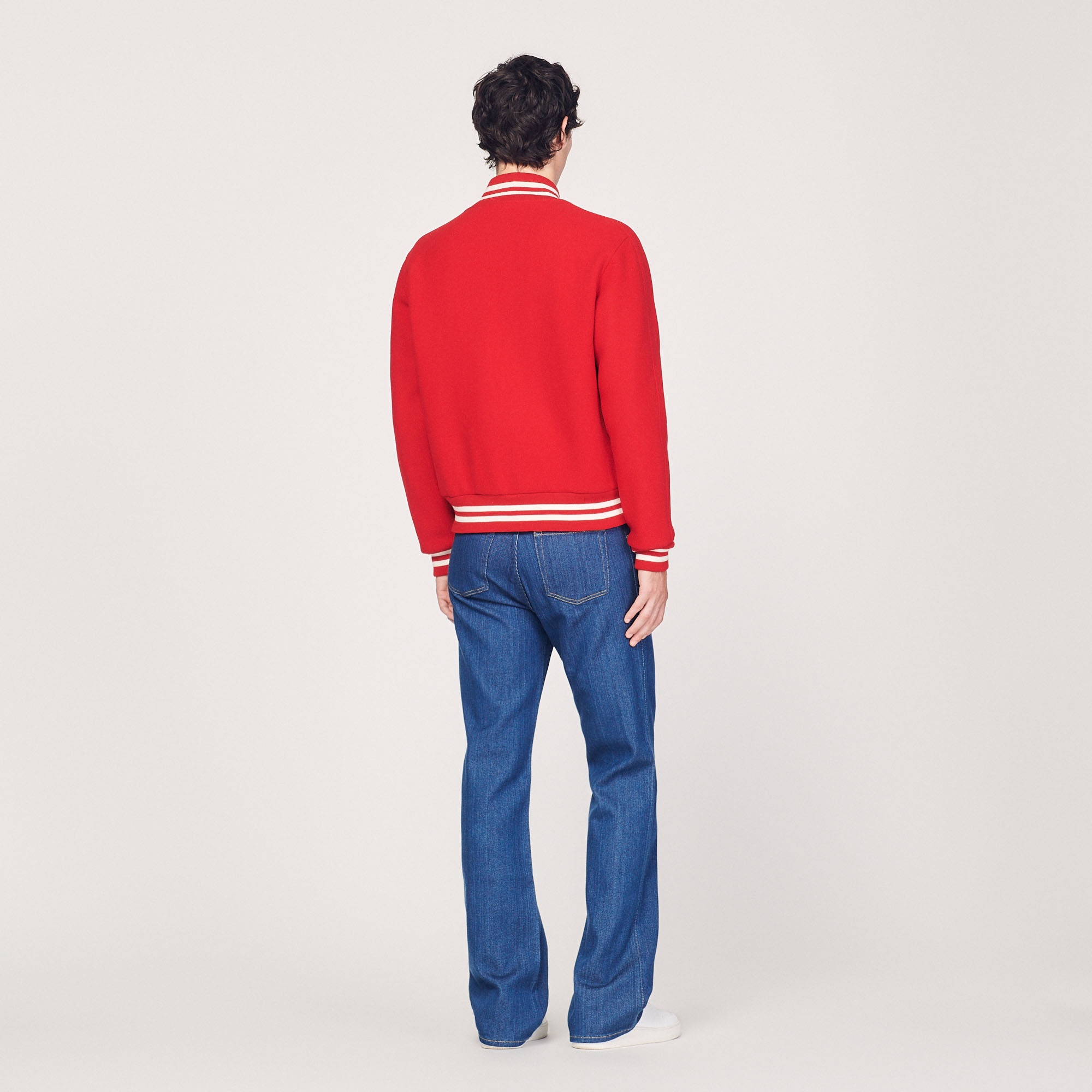 Hot Stuff wool cloth varsity jacket - 5
