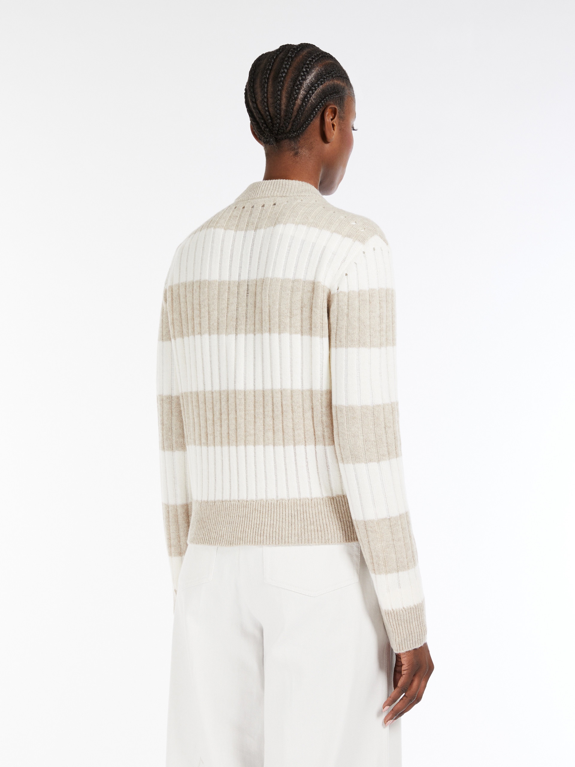 ALFEO Wool and cashmere cropped jumper - 4
